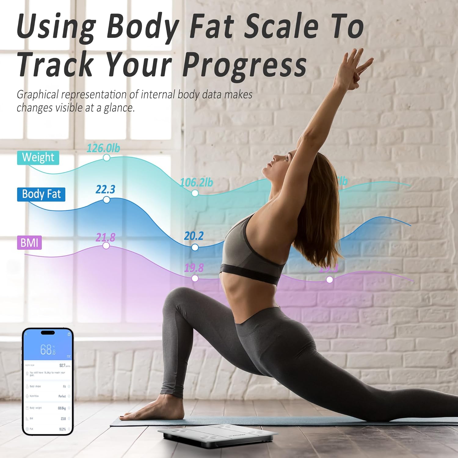 BalanceFrom Smart Scale with 12 Body Composition Analysis