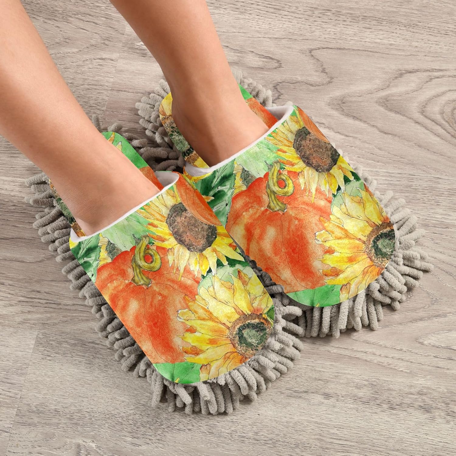 Sinestour Microfiber Mopping Slippers for Floor Cleaning 1