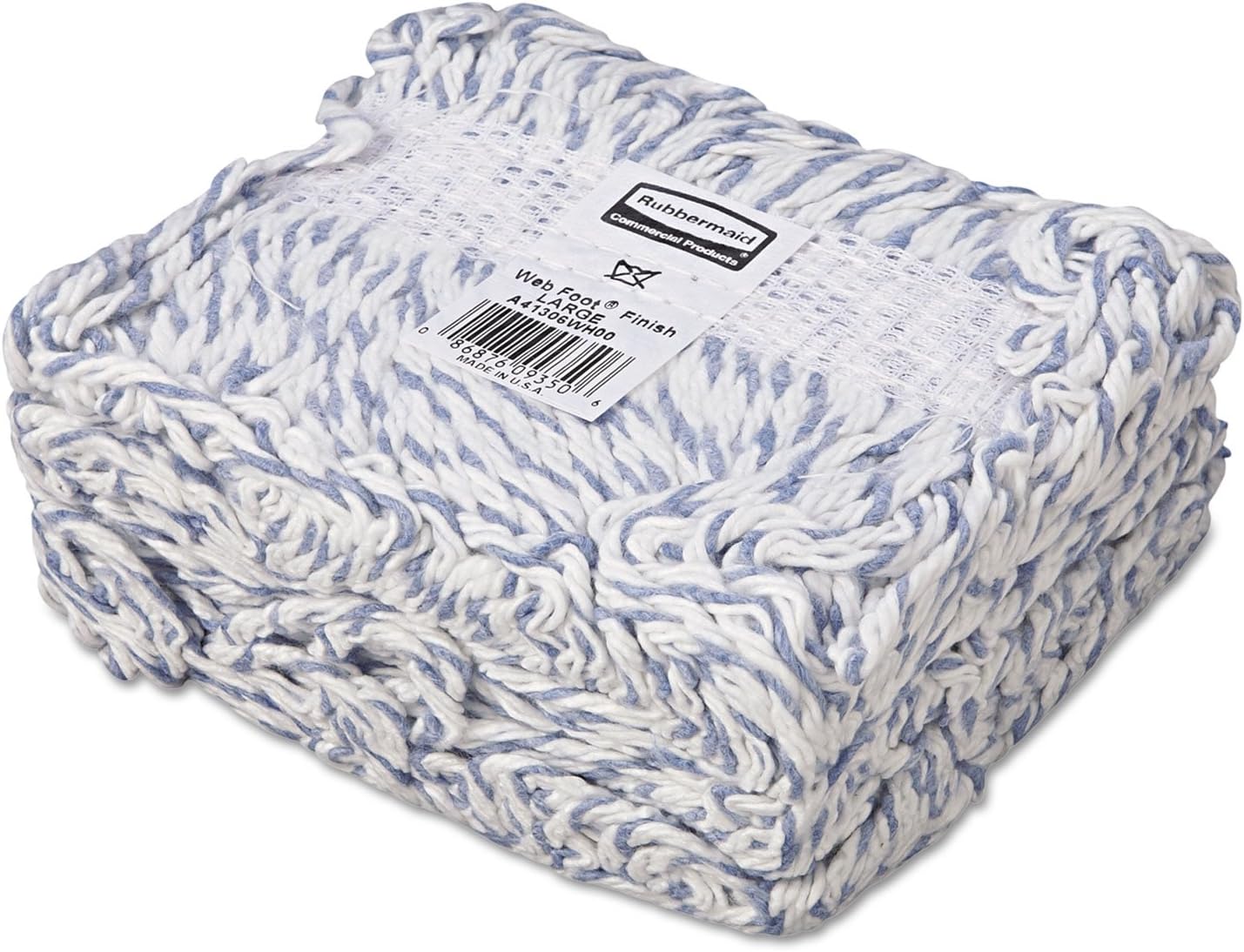 Rubbermaid A413 Web Foot Finish Mop Head Large 1-Inch 6Carton