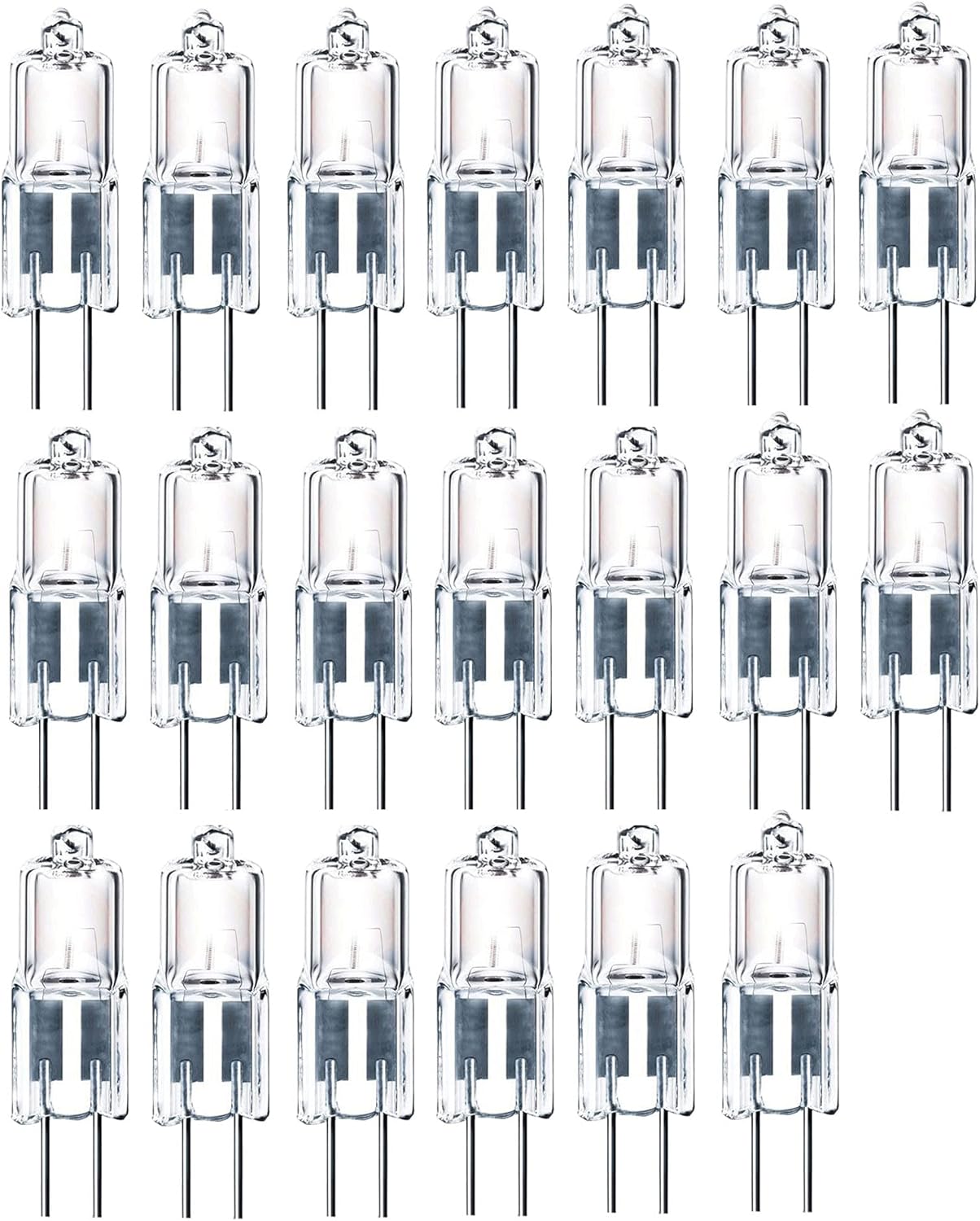 10pcs G4 Halogen 5W 12V Bi-Pin JC Bulb 2700K