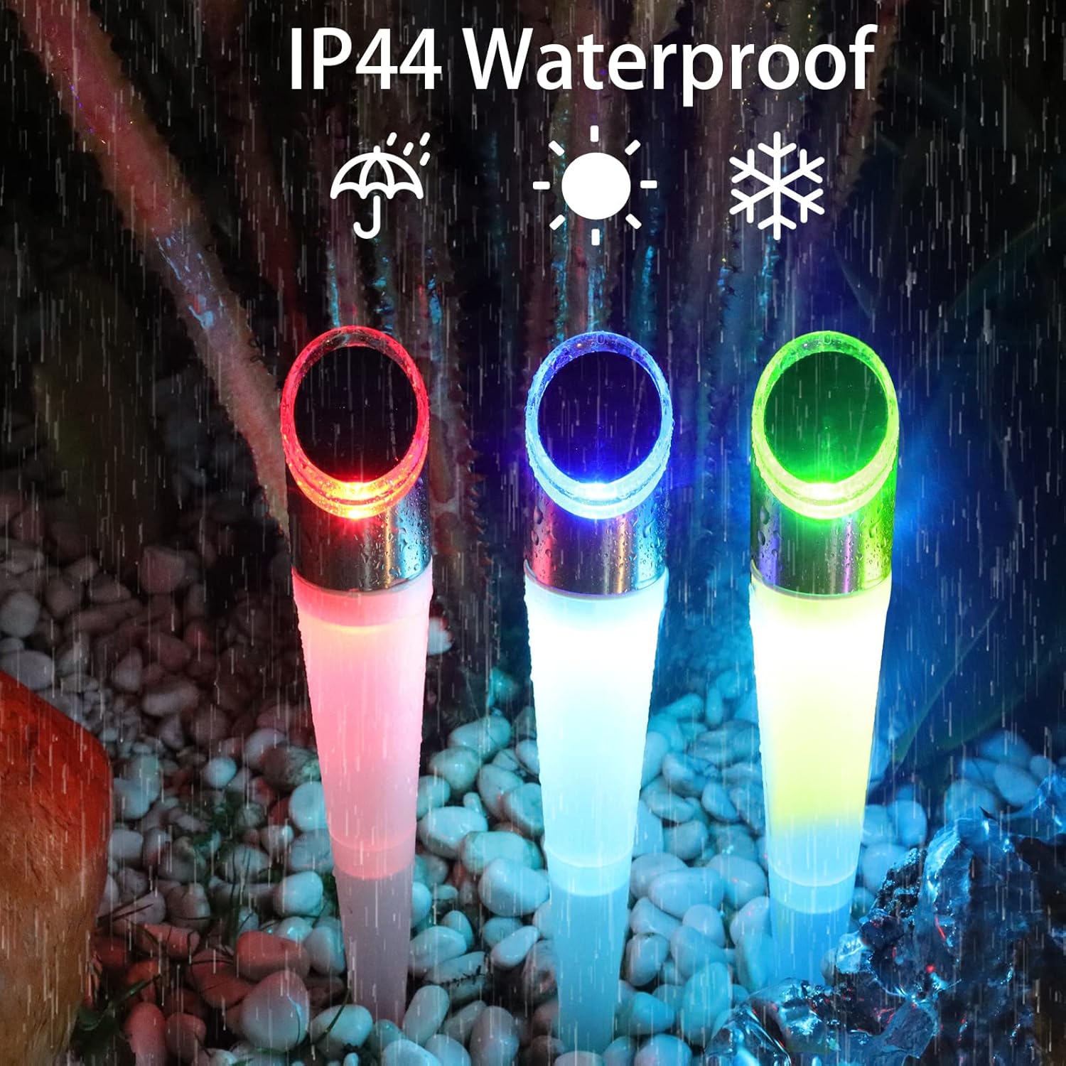 Pearlstar 6 Pack Solar Pathway Lights