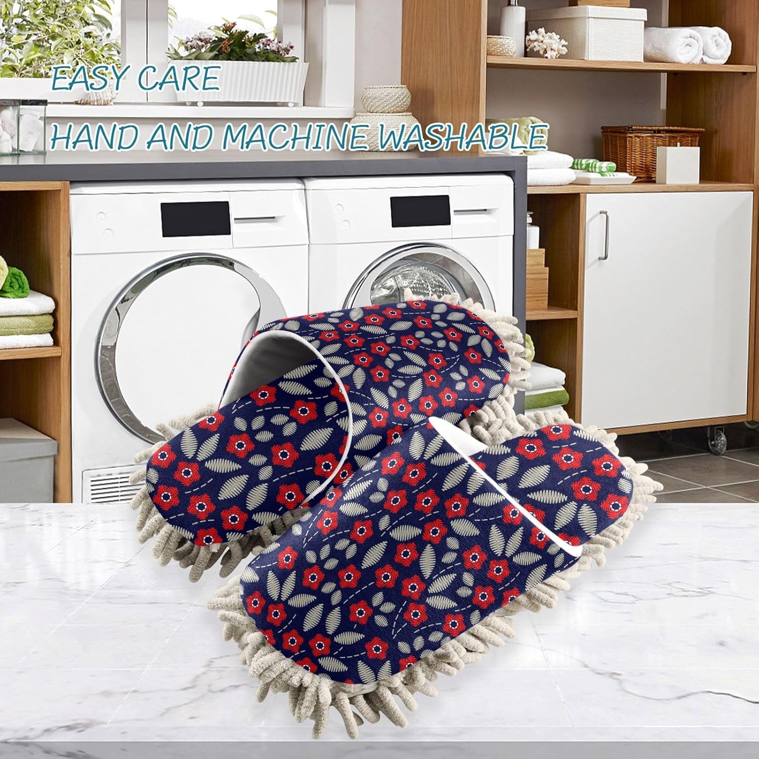 Kigai Microfiber Slippers for Floor Cleaning Universal Size L