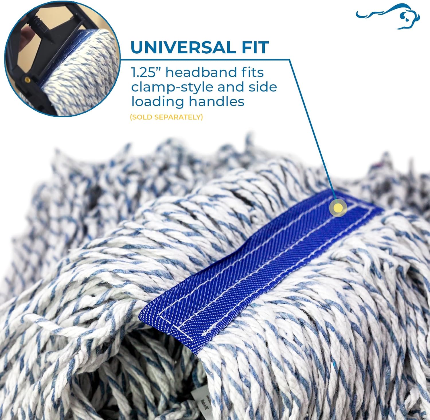 KLEEN HANDLER Cut End Finish Mop Replacement Head