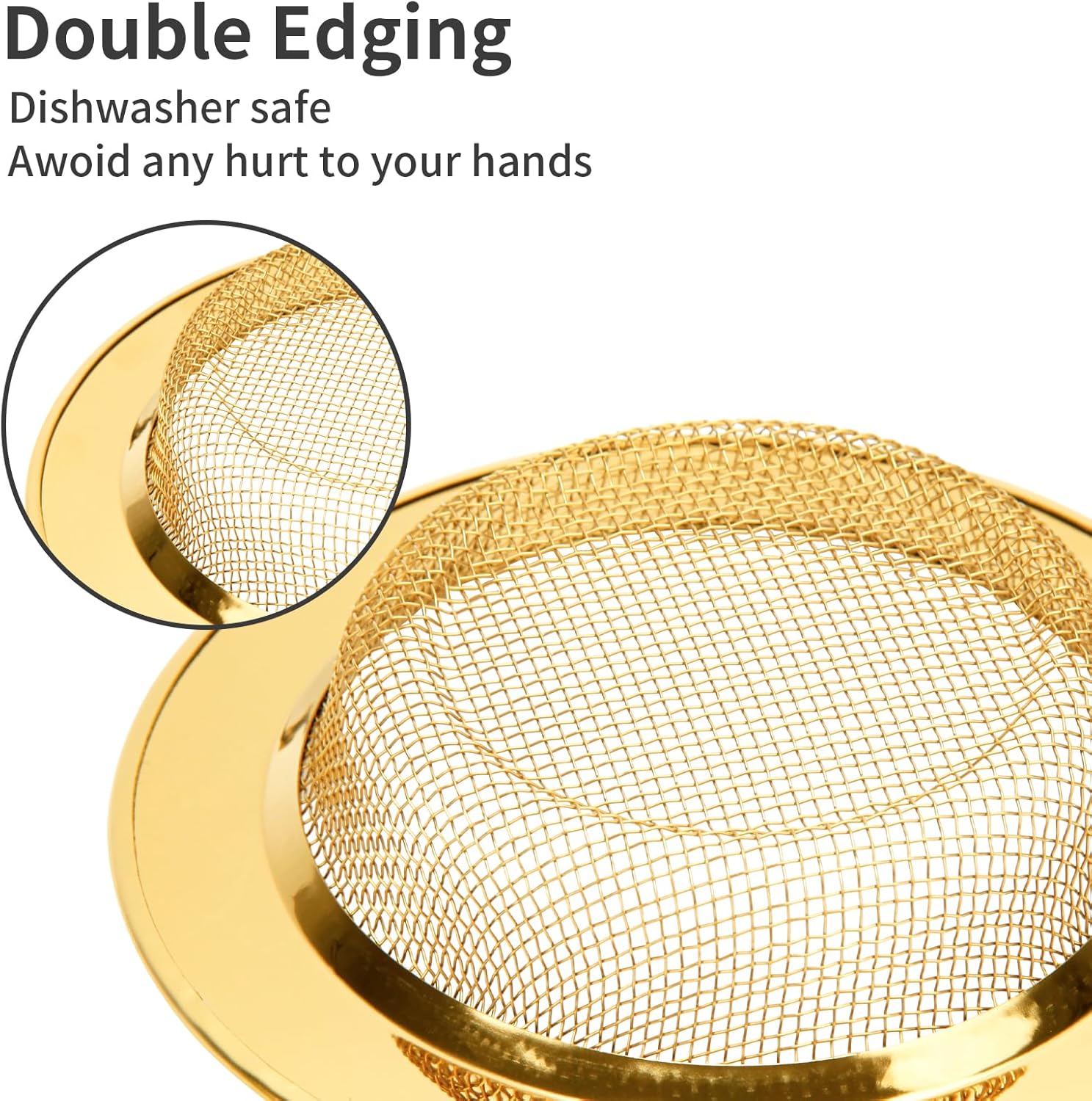 2PCS Kitchen Sink Strainers Stainless Steel