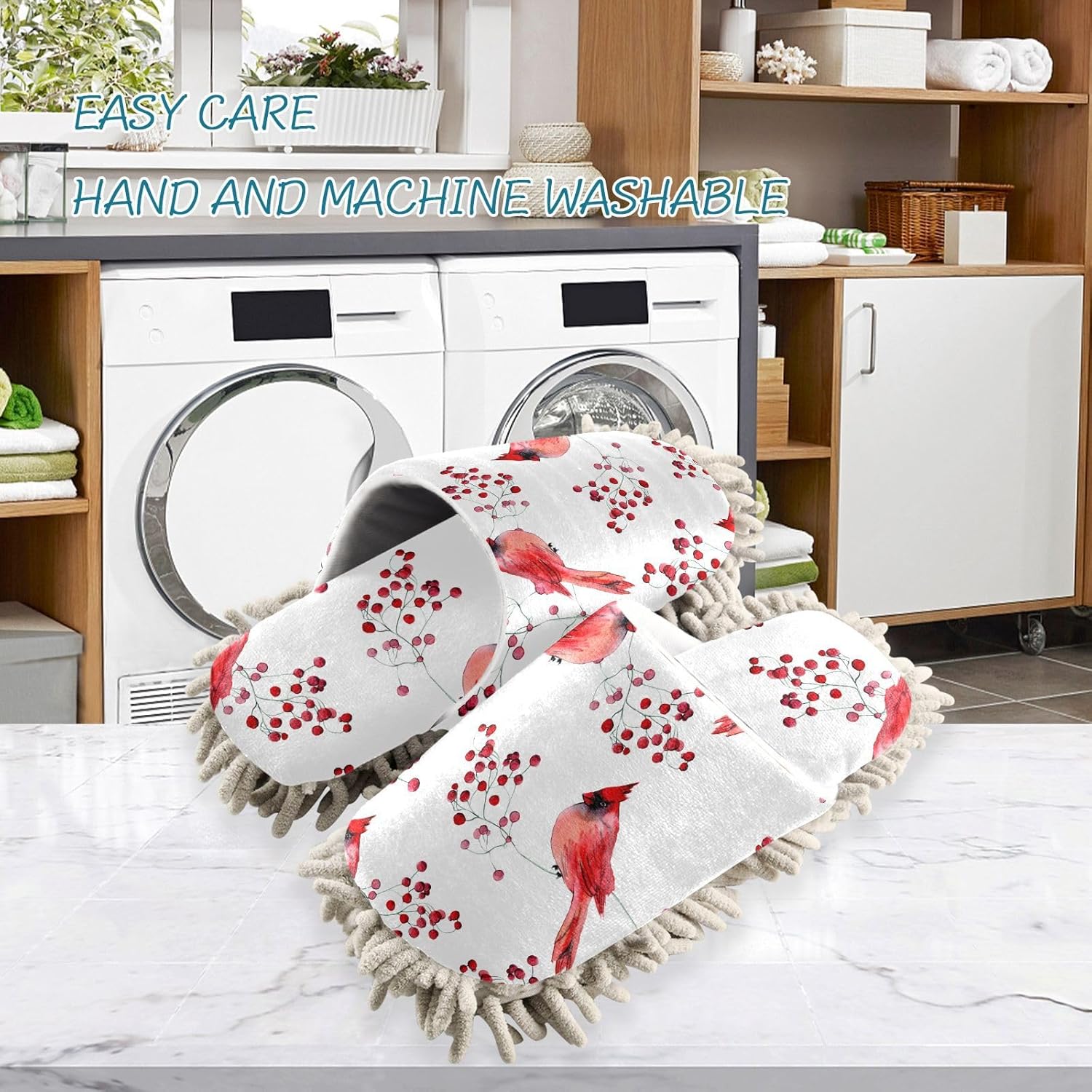 Sinestour Mop Slippers for Floor Cleaning