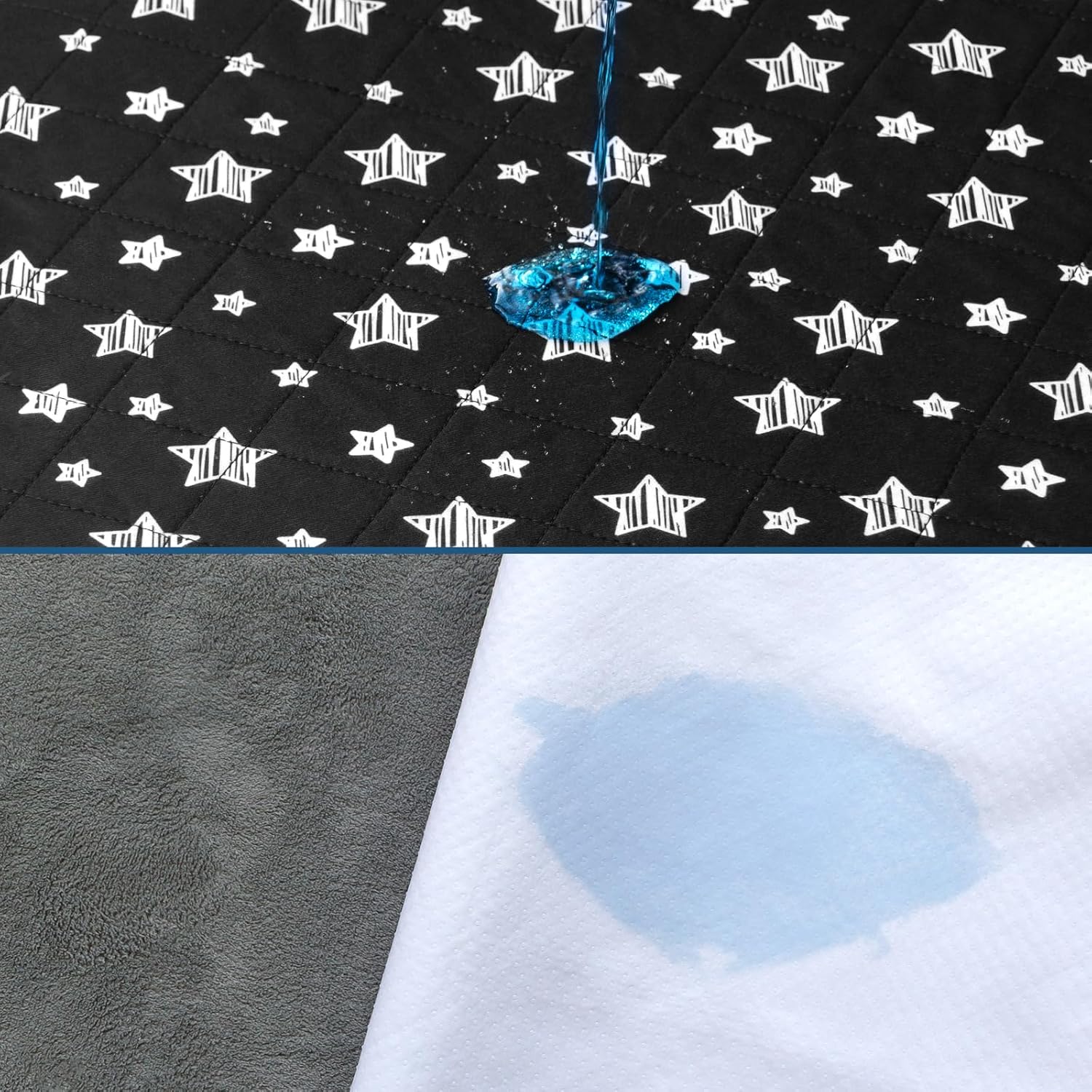 Moonsea Waterproof Bed Pads for Incontinence 34x36 2 Pack