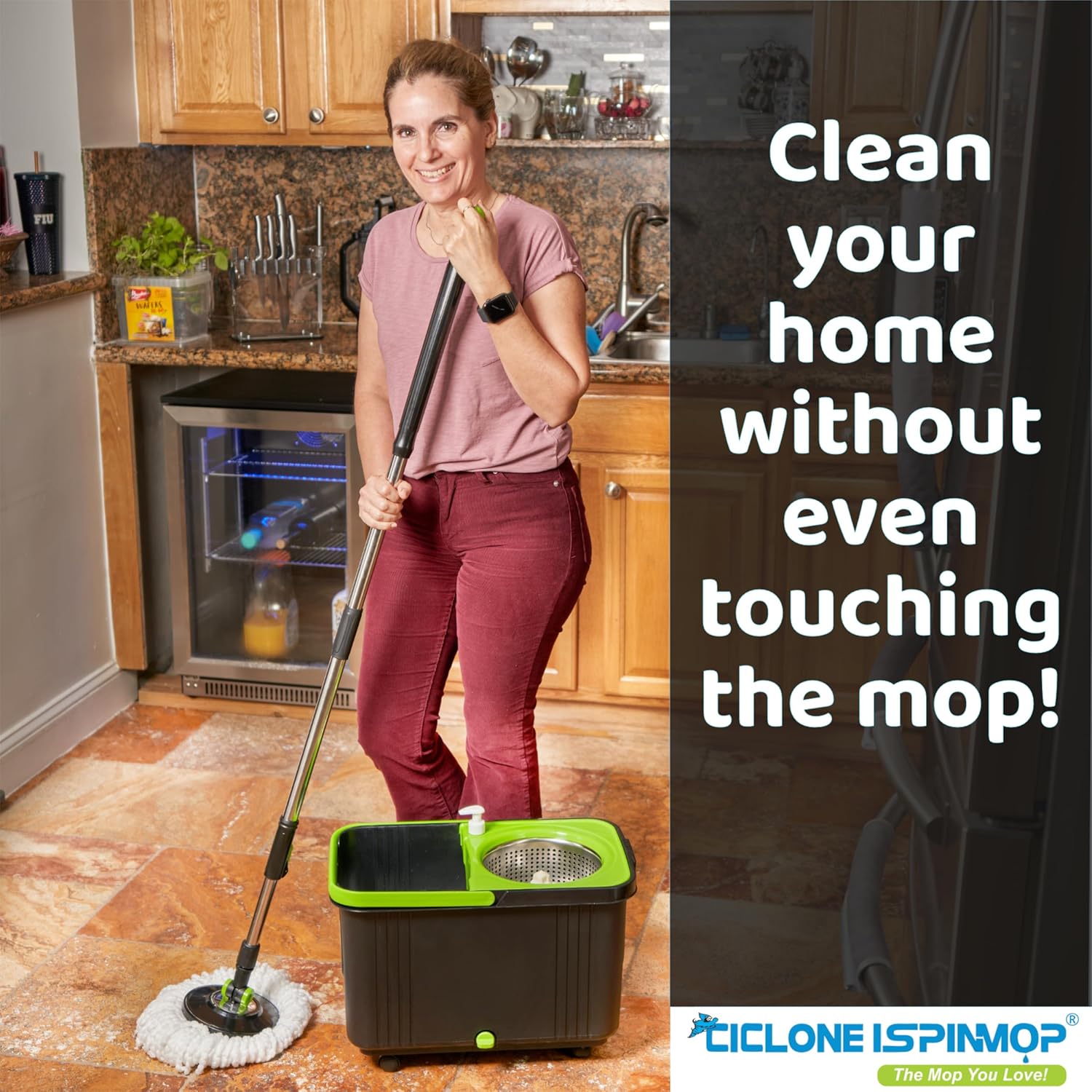 CICLONE Ispinmop Microfiber Mop Head Refill