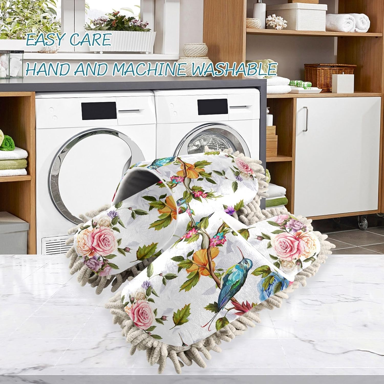 Sinestour Mop Slippers for Floor Cleaning Washable