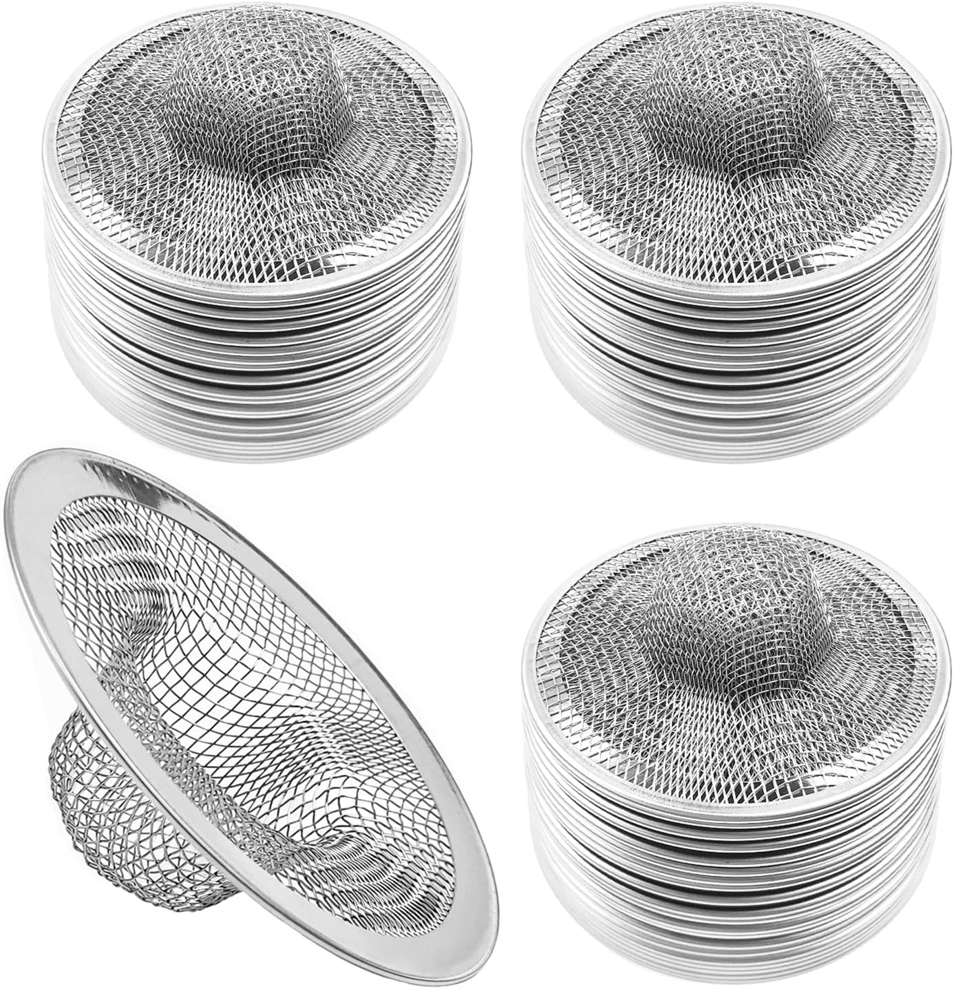 50pcs Stainless Steel Sink Strainer with Wire Mesh 275 Diameter
