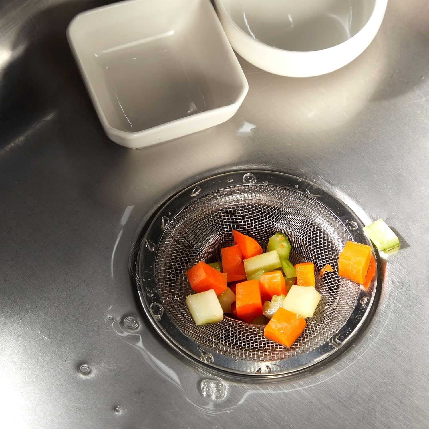 Juvale 4-Pack Stainless Steel Sink Strainers