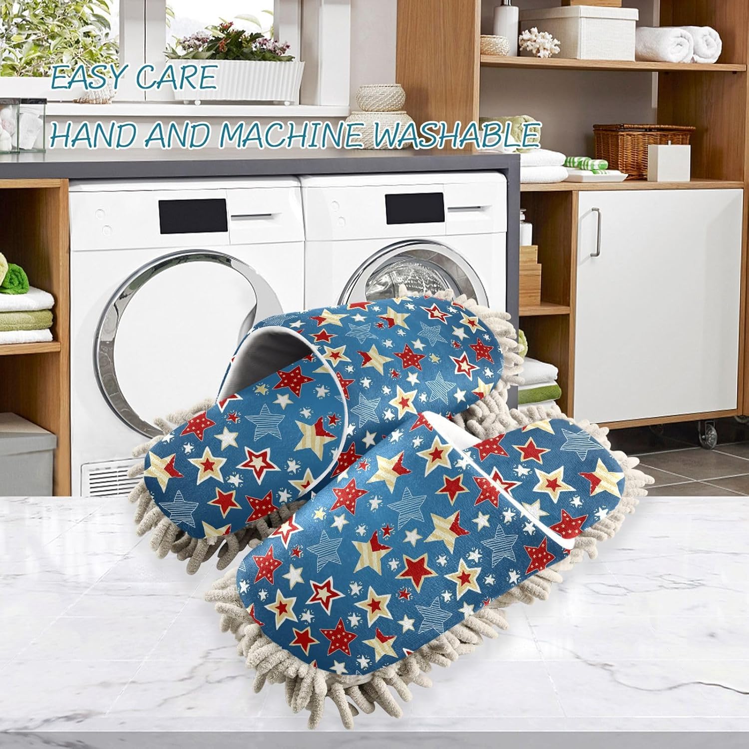 Sinestour Mop Slippers for Floor Cleaning 1