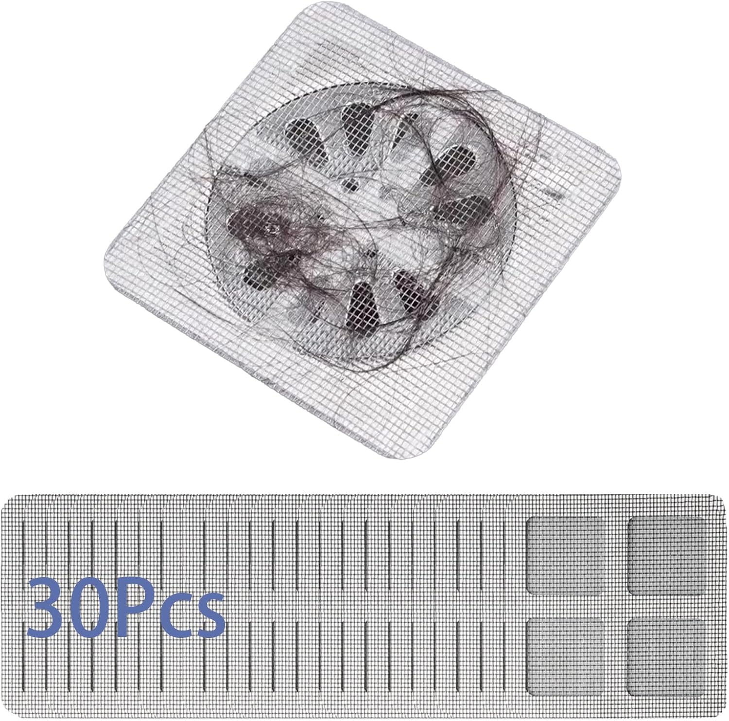30 PCS Drain Hair Catcher Set for Kitchen Bathroom