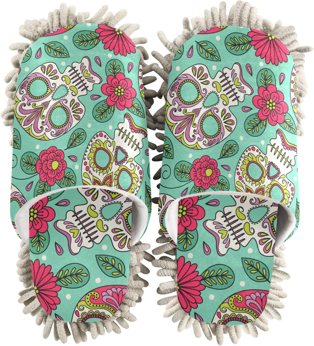 Sinestour Blue Mop Slippers for Floor Cleaning