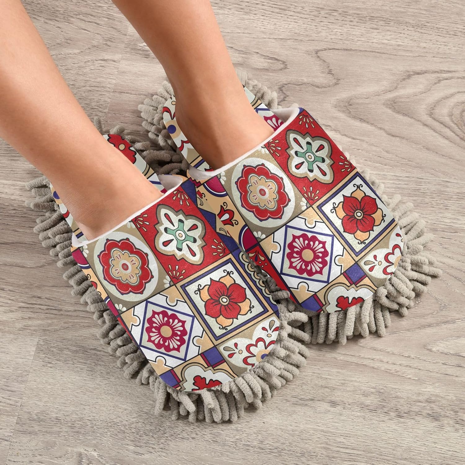 Sinestour Mop Slippers with Microfiber Padding
