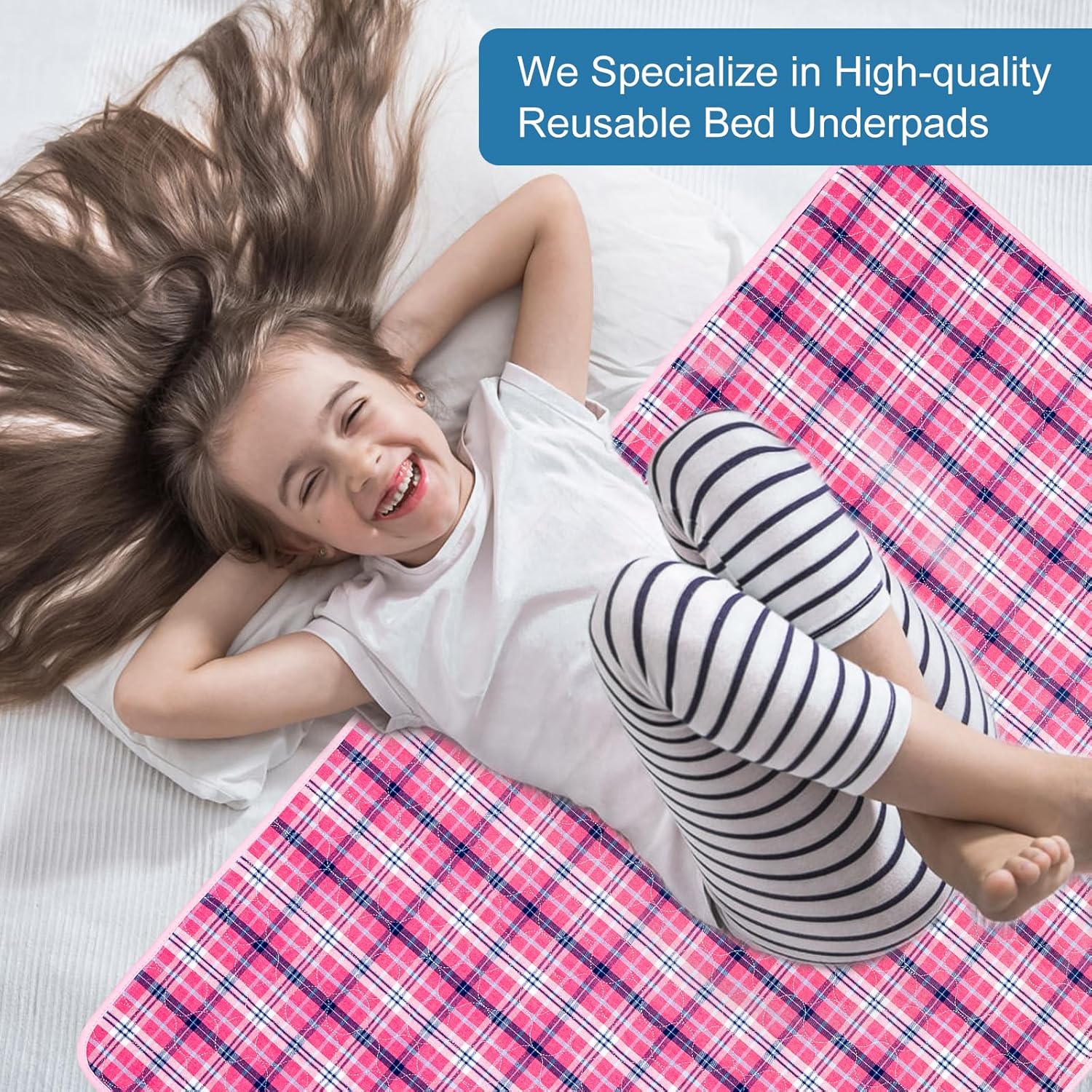 OUTCREATOR Reusable Bed Pads 34x54 for Incontinence Protection