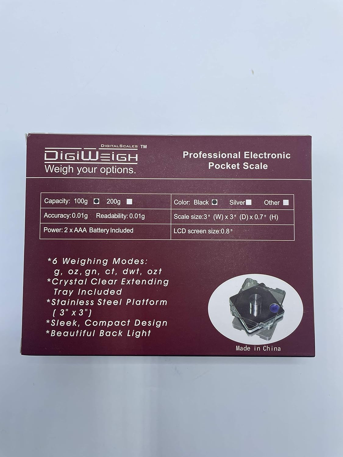 DigiWeigh Digital Pocket Scale for Accurate Weight Measurement