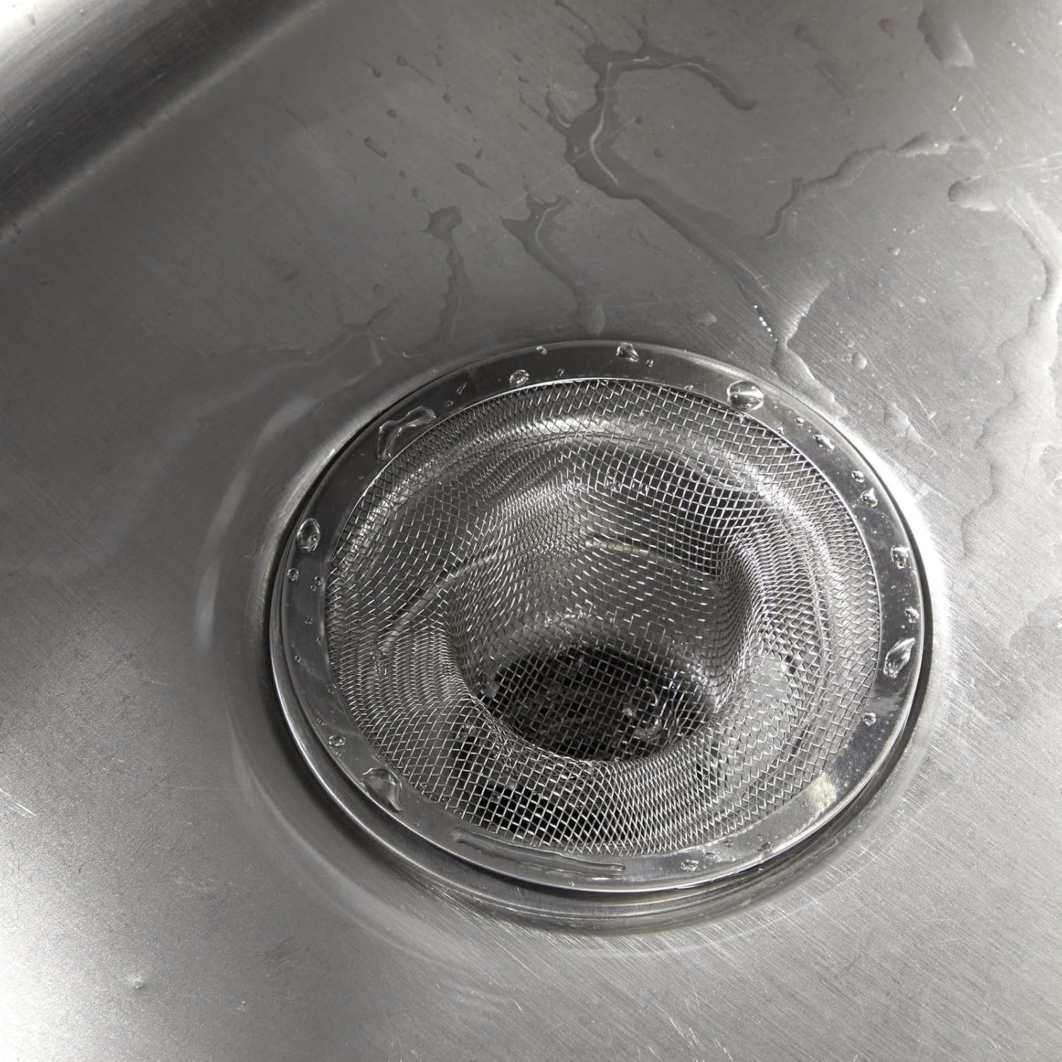 Juvale 4-Pack Stainless Steel Sink Strainers