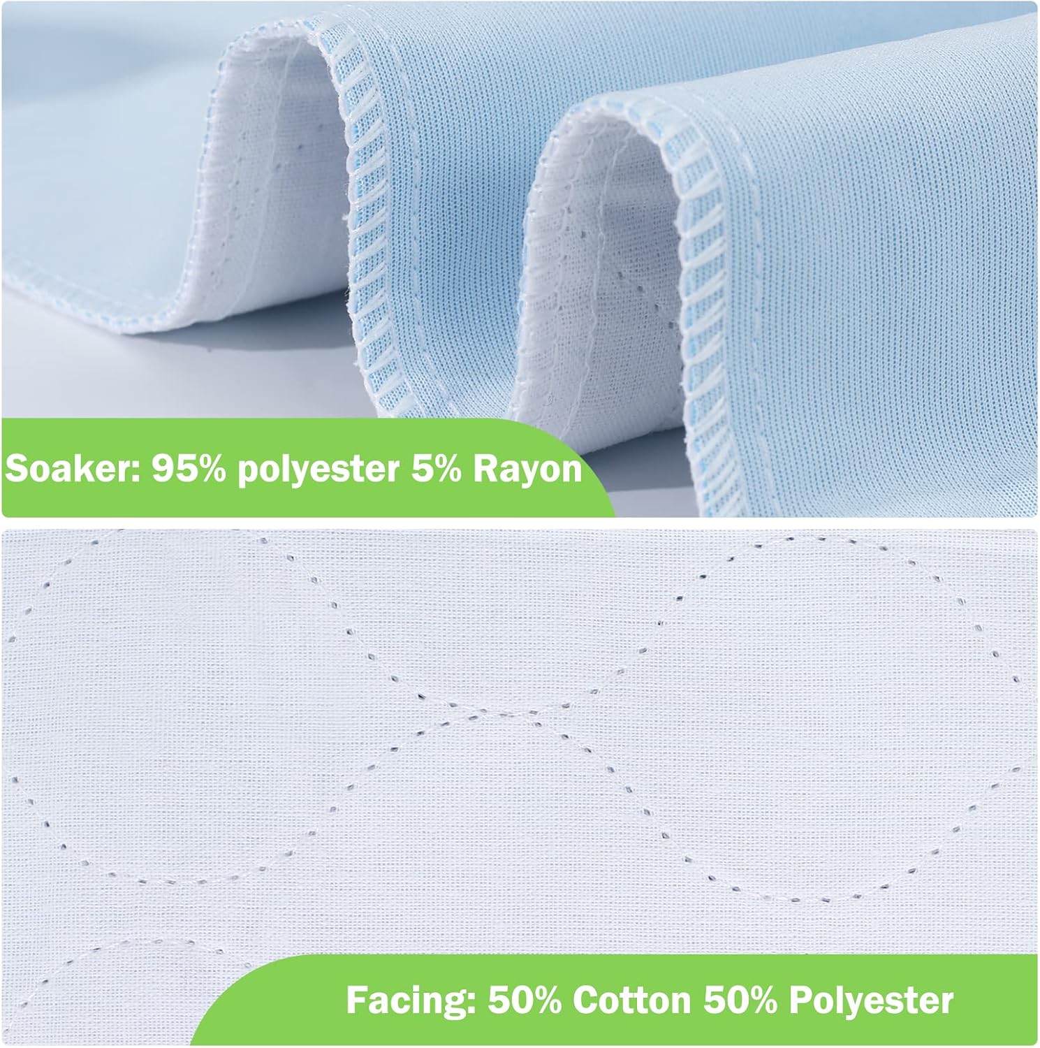 Green Life Universe Reusable Incontinence Bed Pad 30x34 6 Pack