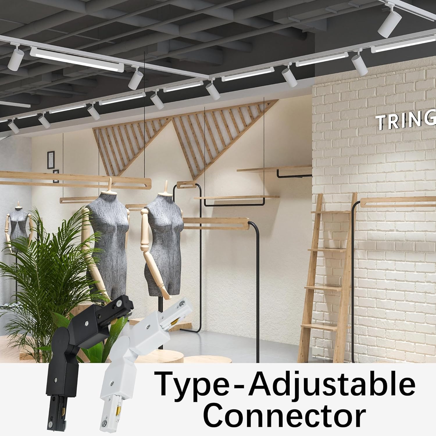 Bravsekai H Track Lighting Connector Kit