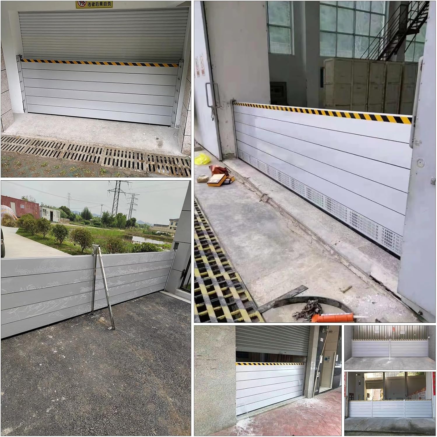 Flood Protection Barrier Panel 47inch Silver