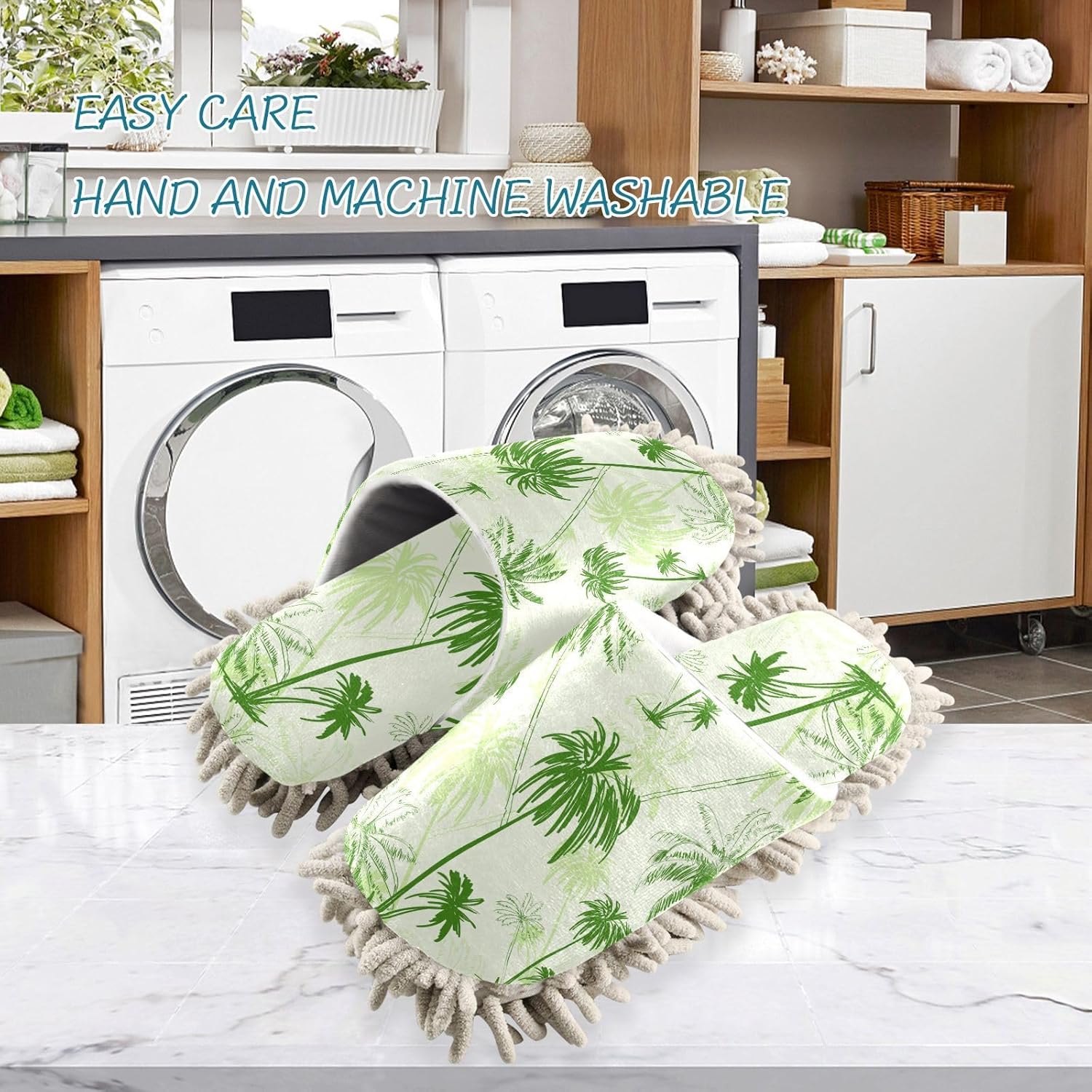 Microfiber Slippers for Floor Cleaning Universal Size L