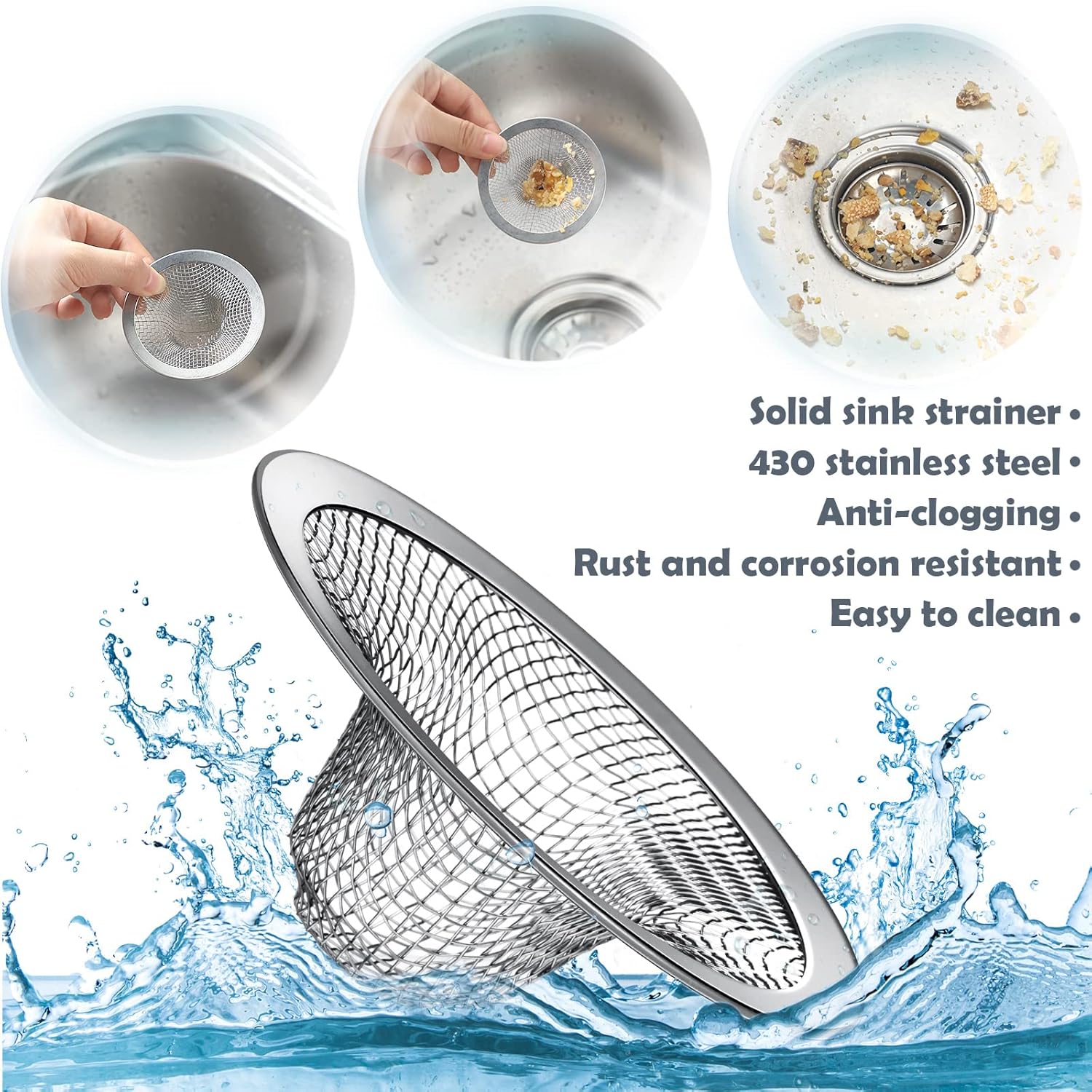 Shimeyao 100 Pcs 275 Mesh Sink Strainers