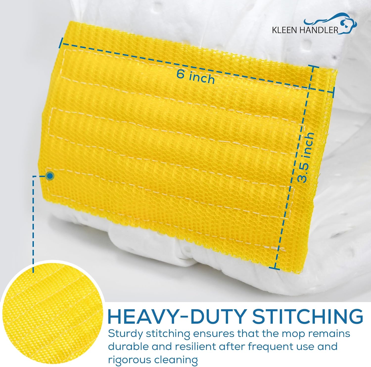 KLEEN HANDLER 6-Pack Mop Head Replacement for Oil Spills