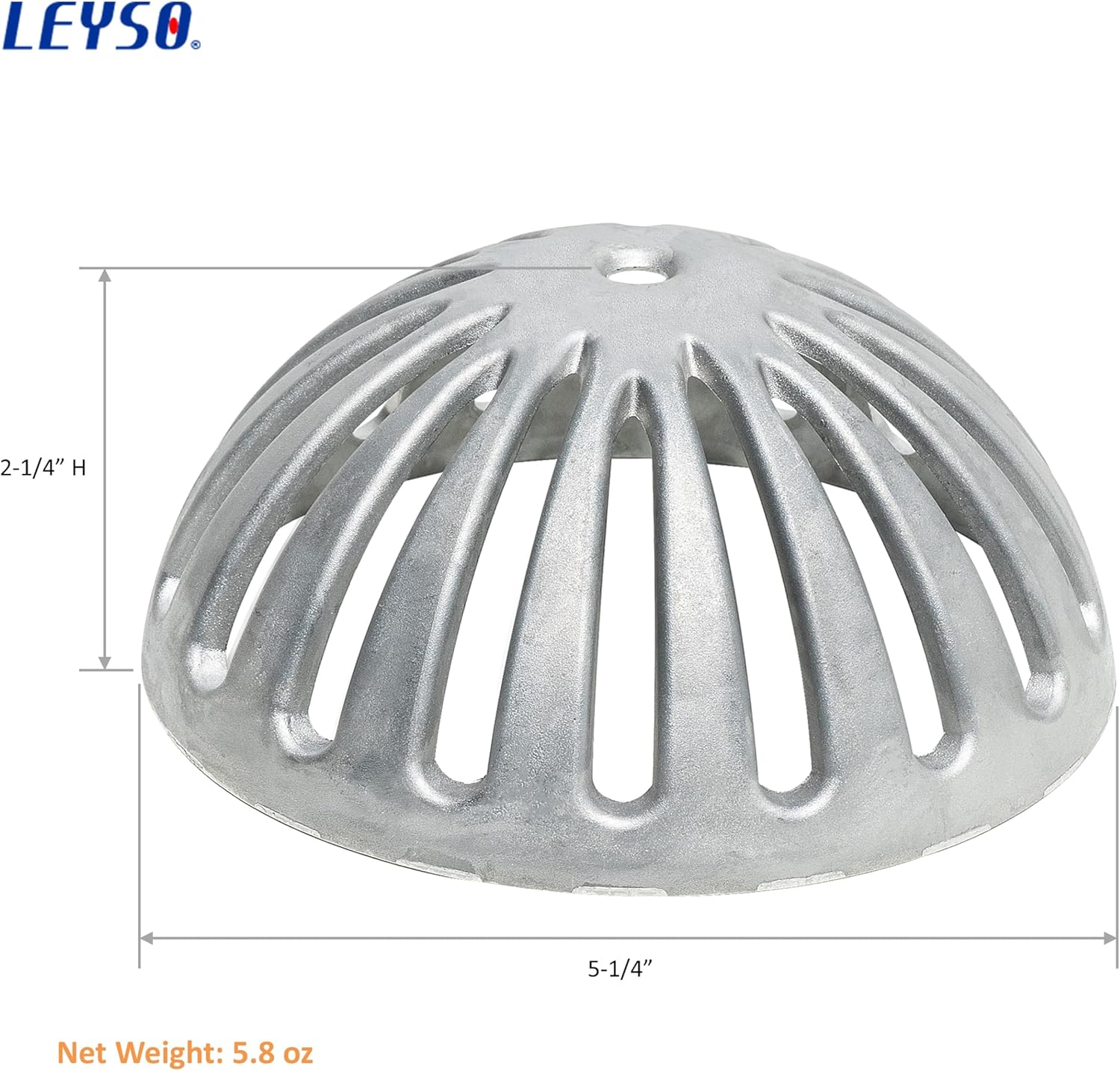 Leyso FS-DS Heavy Duty Aluminum Drain Cover 5-14 Diameter