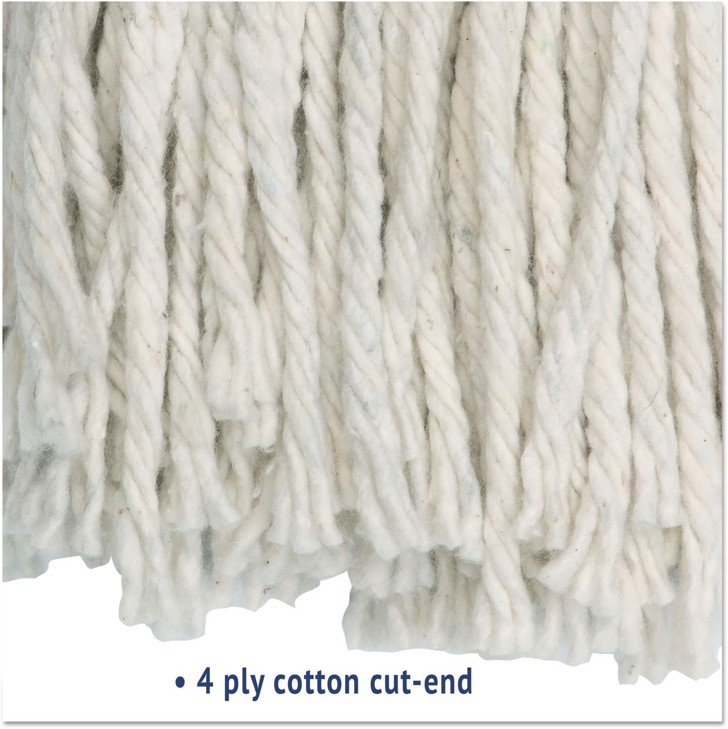 Boardwalk BWK2024CEA No 24 Cotton Cut-End Wet Mop Head White