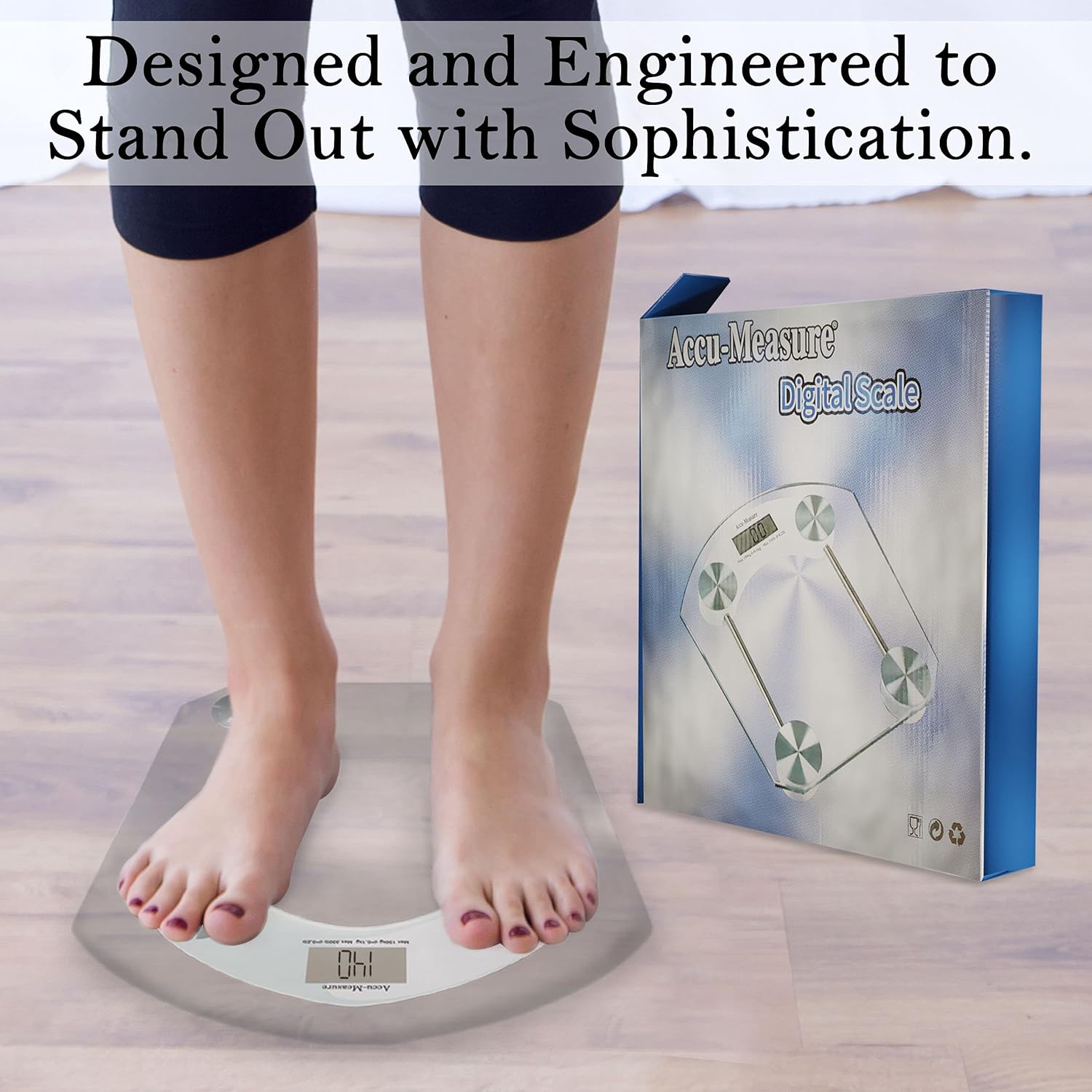 Accu-Measure Digital Scale 400 lbs Accurate Easy Store