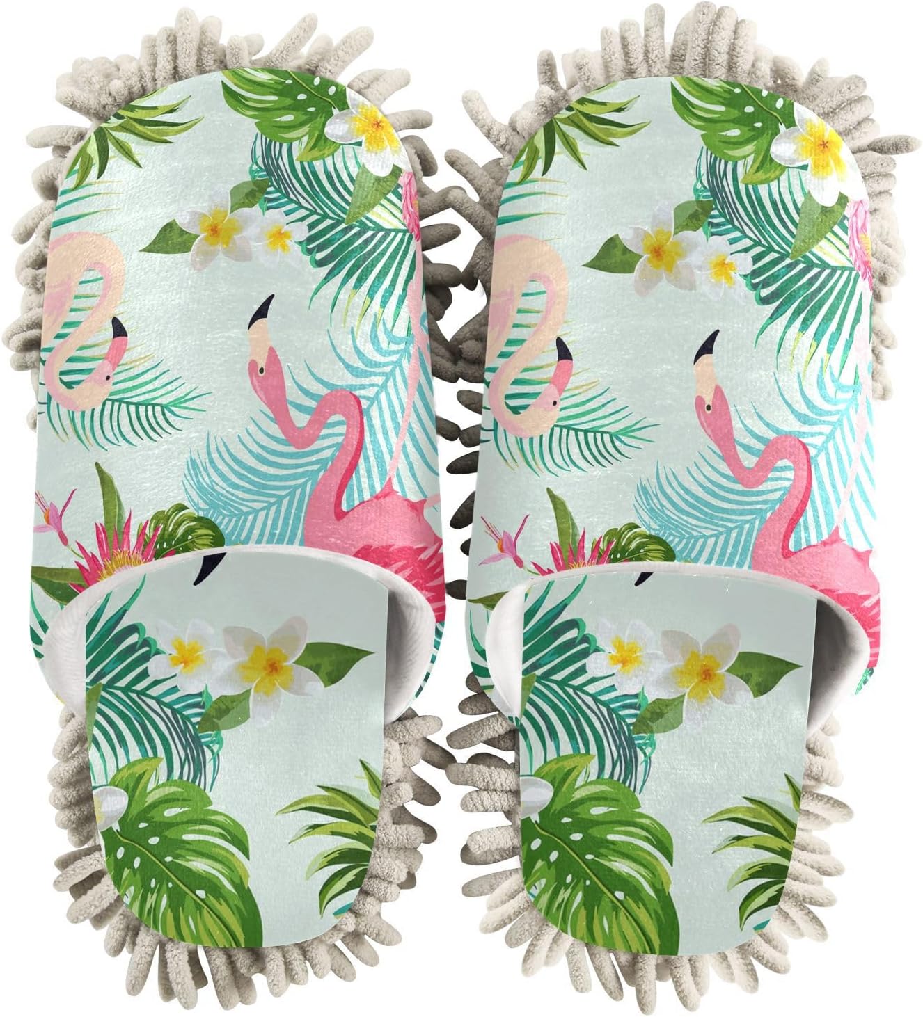 Sinestour Flamingo Mop Slippers for Floor Cleaning 1