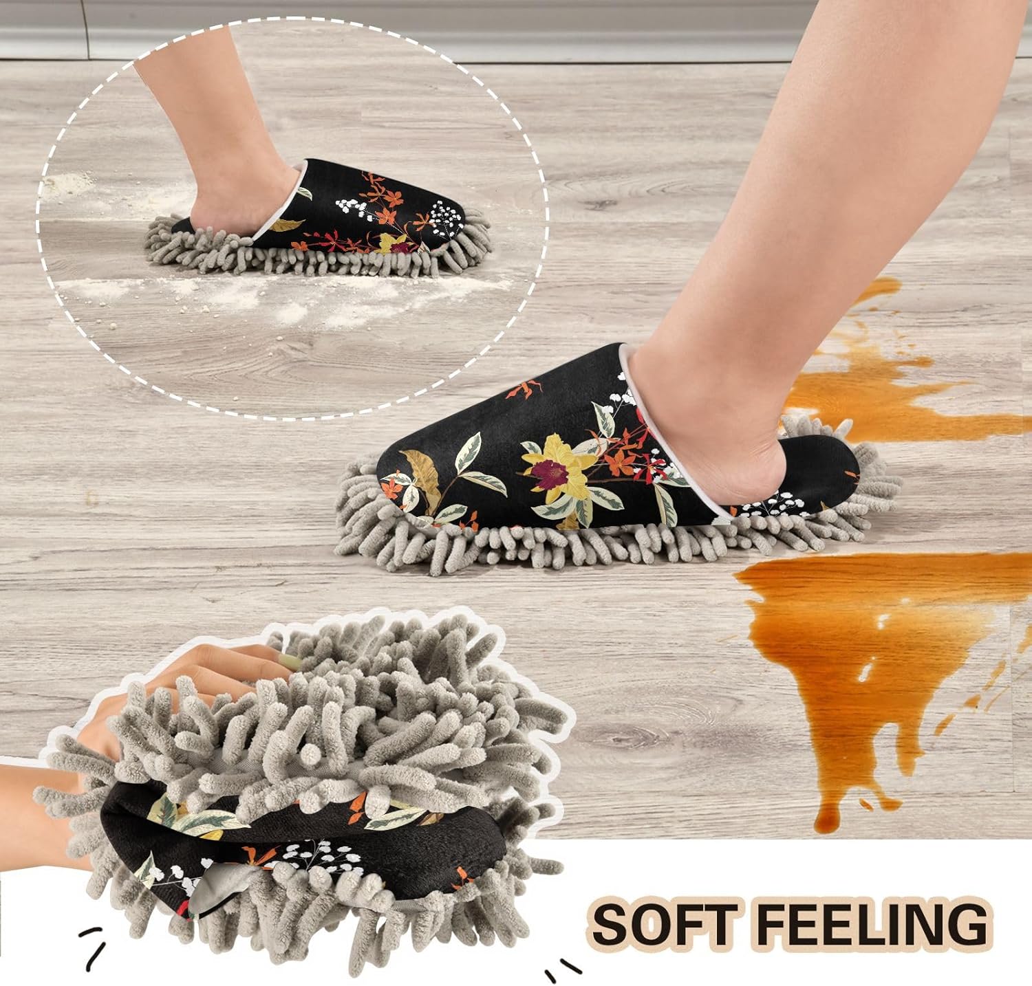 Kigai Microfiber Slippers for Floor Cleaning 1