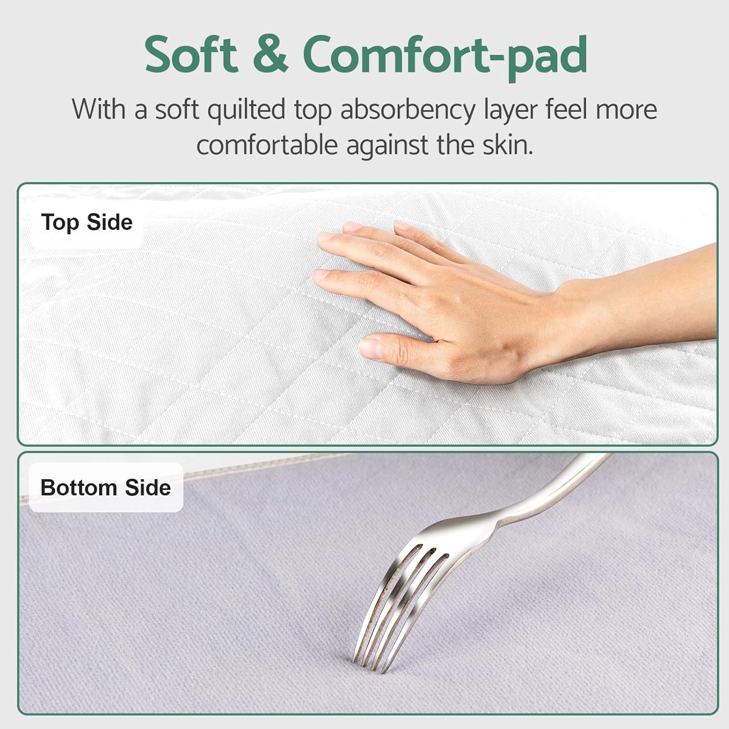 CoolShields Waterproof Bed Pads 76x36 Reusable for Incontinence