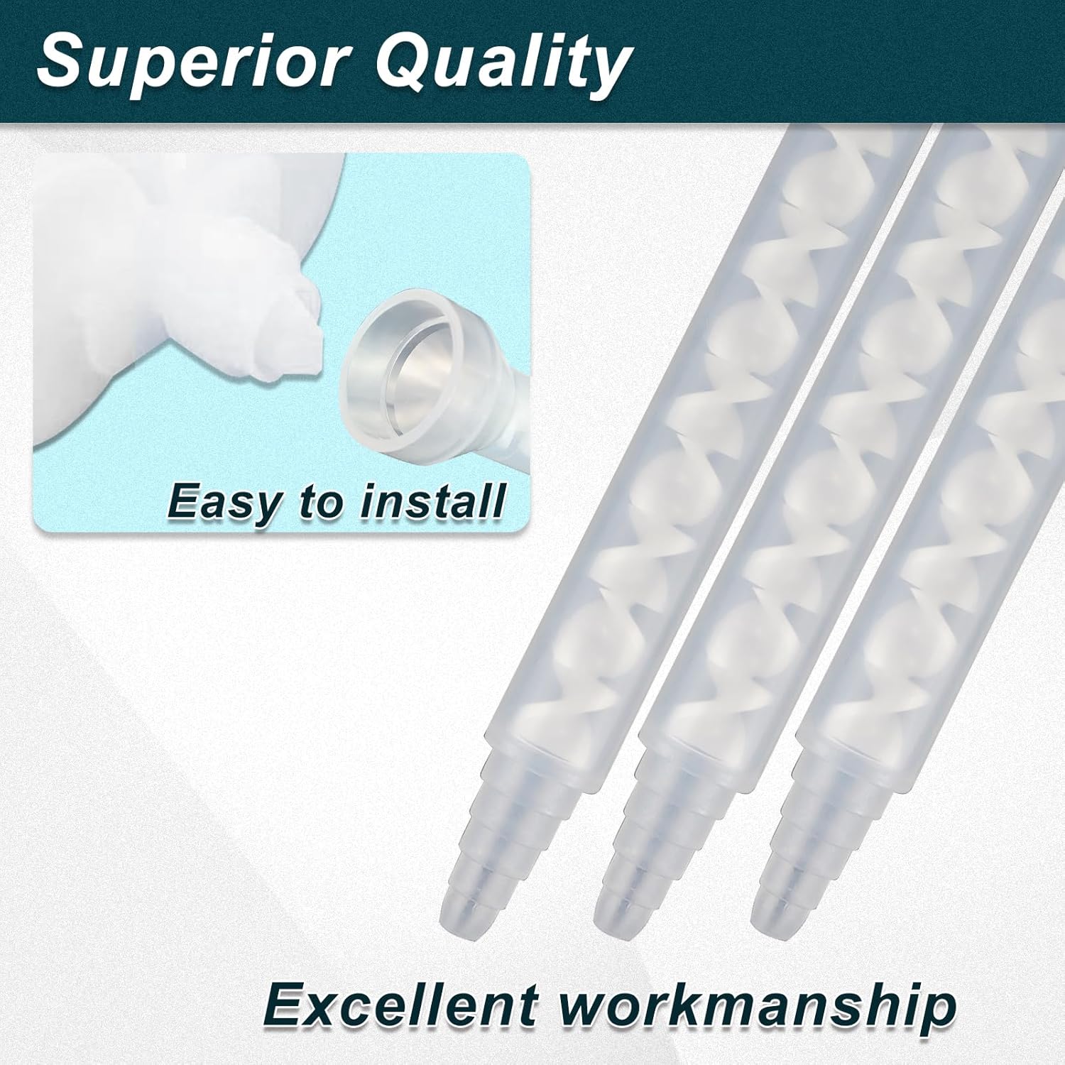Huiyinxuan 18-Element Epoxy Mixing Nozzle 10 Pieces
