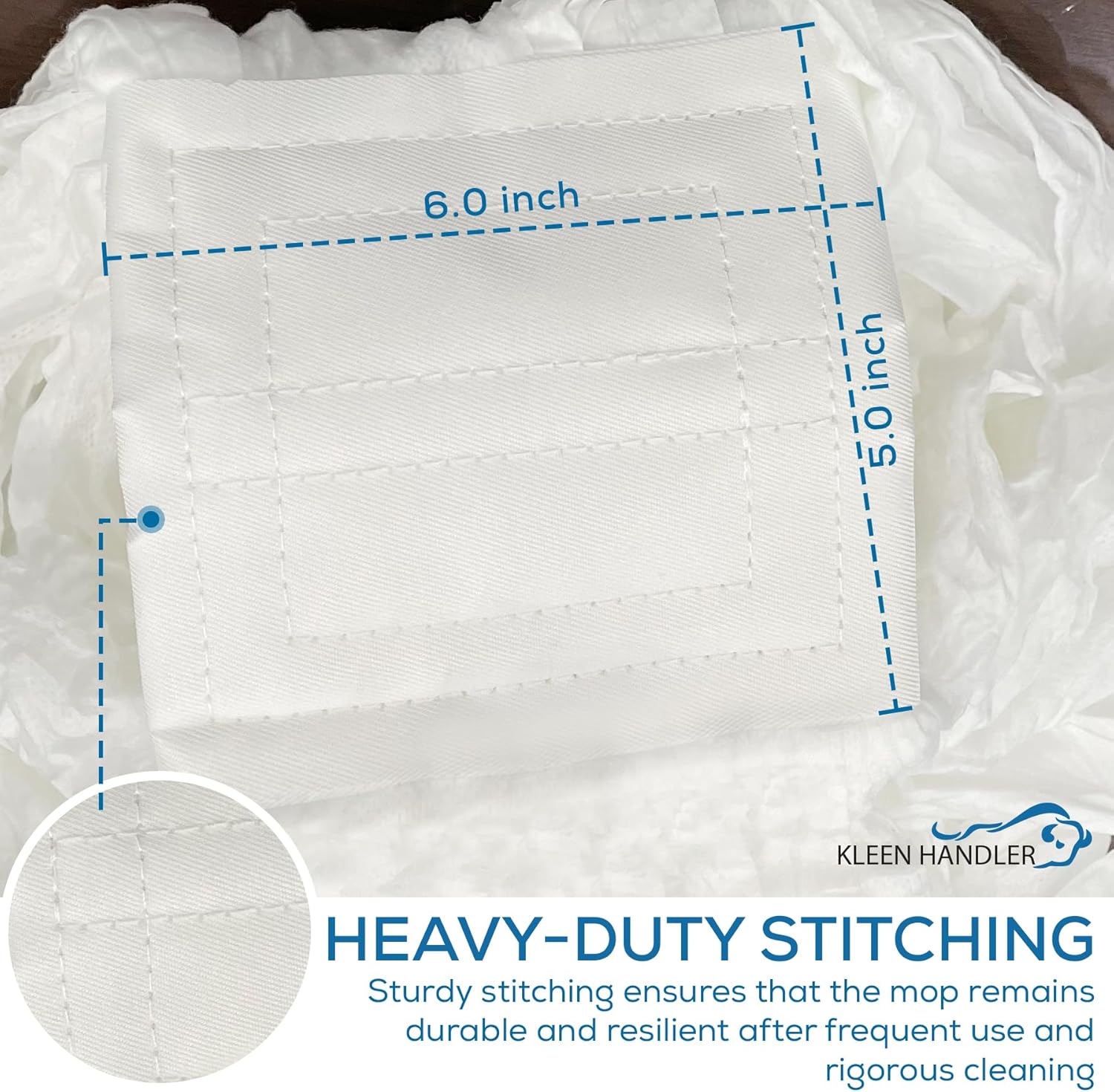 KLEEN HANDLER Non-Woven Mop Head Refill Pack of 6