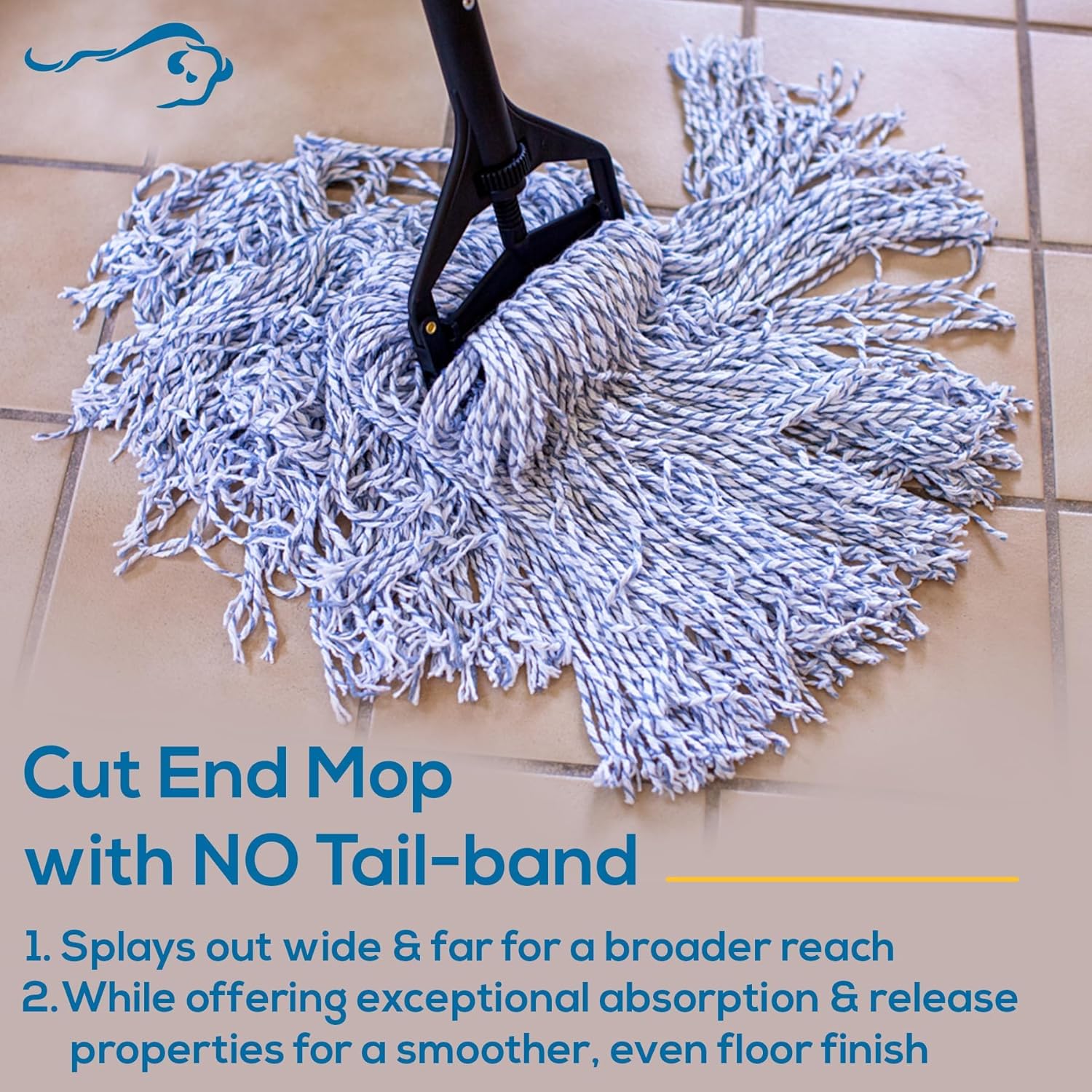 KLEEN HANDLER Cut End Finish Mop Replacement Head