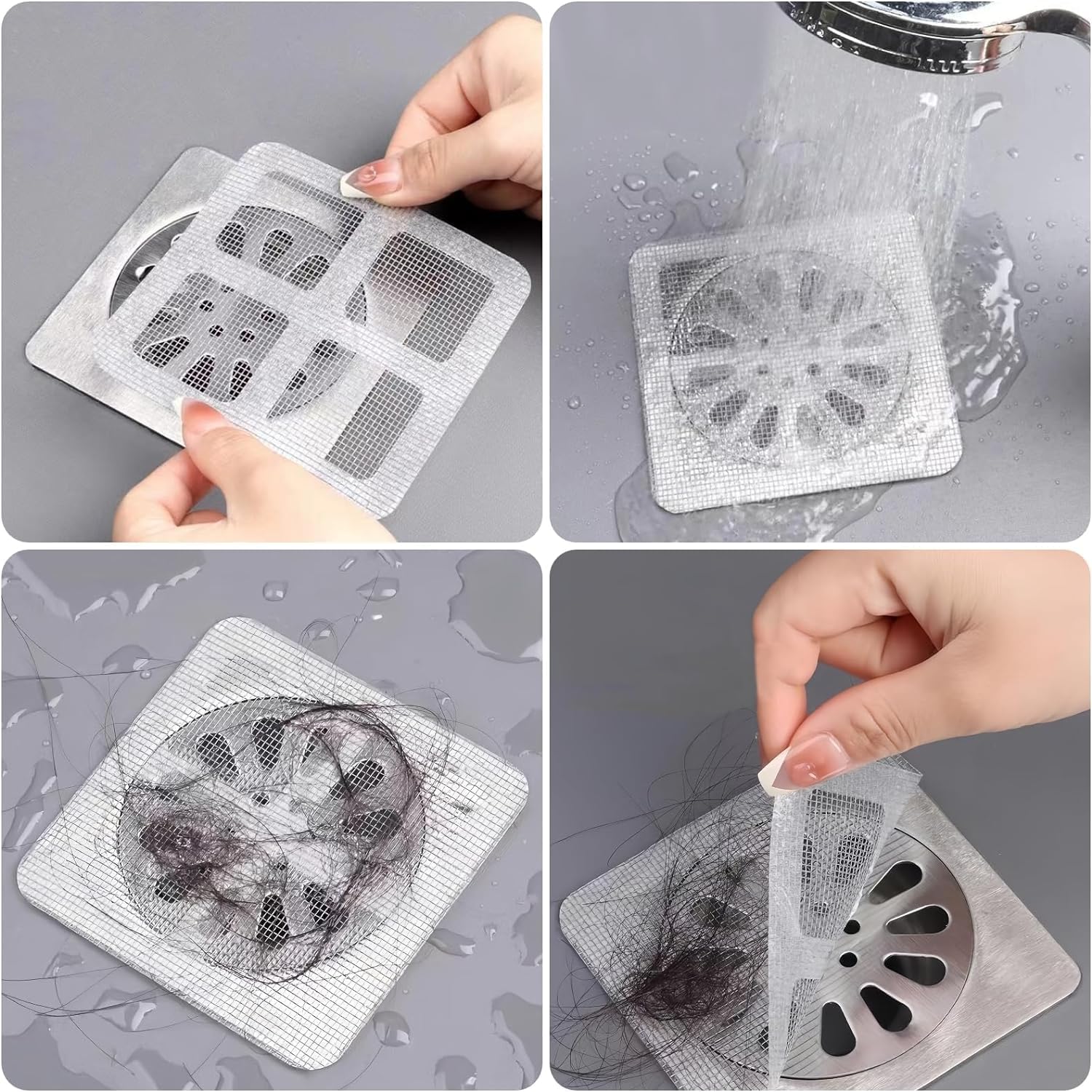 ZQDRPLUS 20 Pcs Disposable Hair Drain Stickers