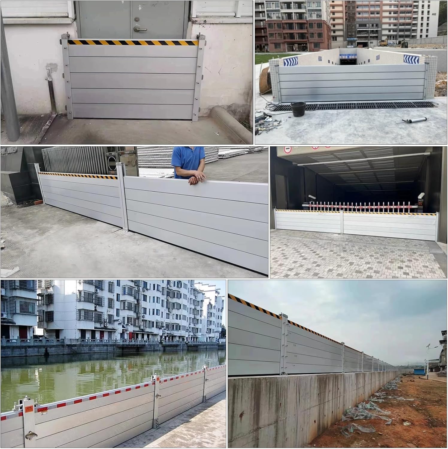 High Flood Control Baffle 100cm Yard Gate Flood Barrier