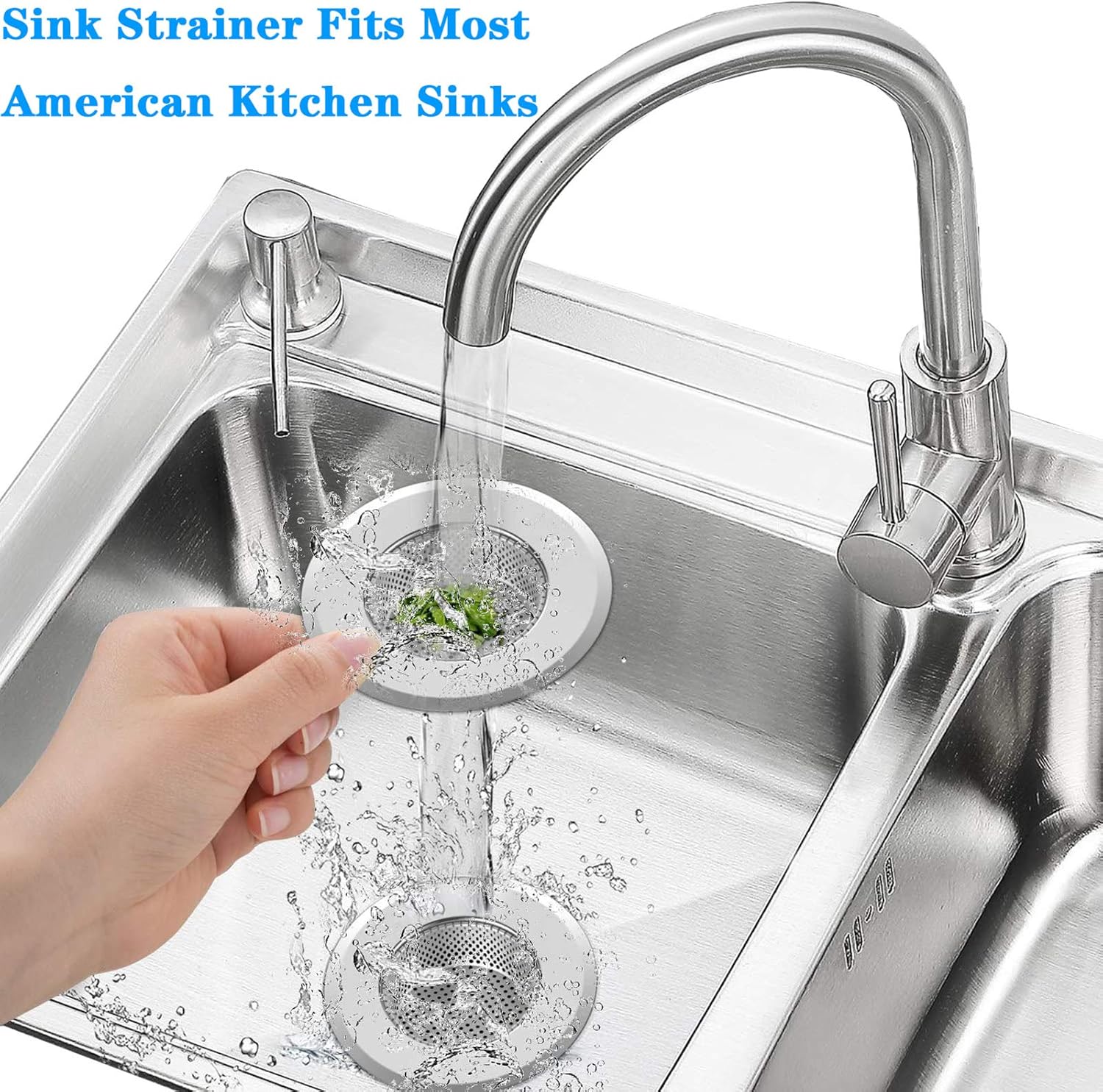 Lunyi 2 PCS Kitchen Sink Drain Strainer 45 Diameter