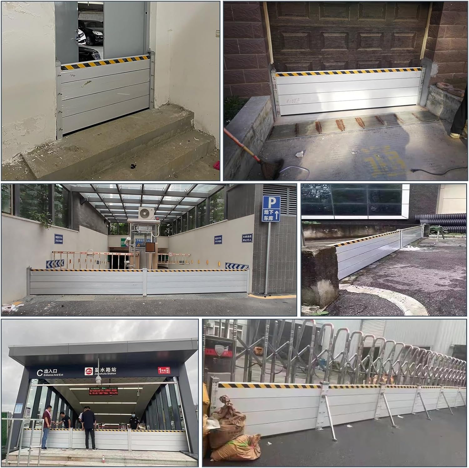 31 High Flood Control Baffle Barrier Underpass Entry Protection