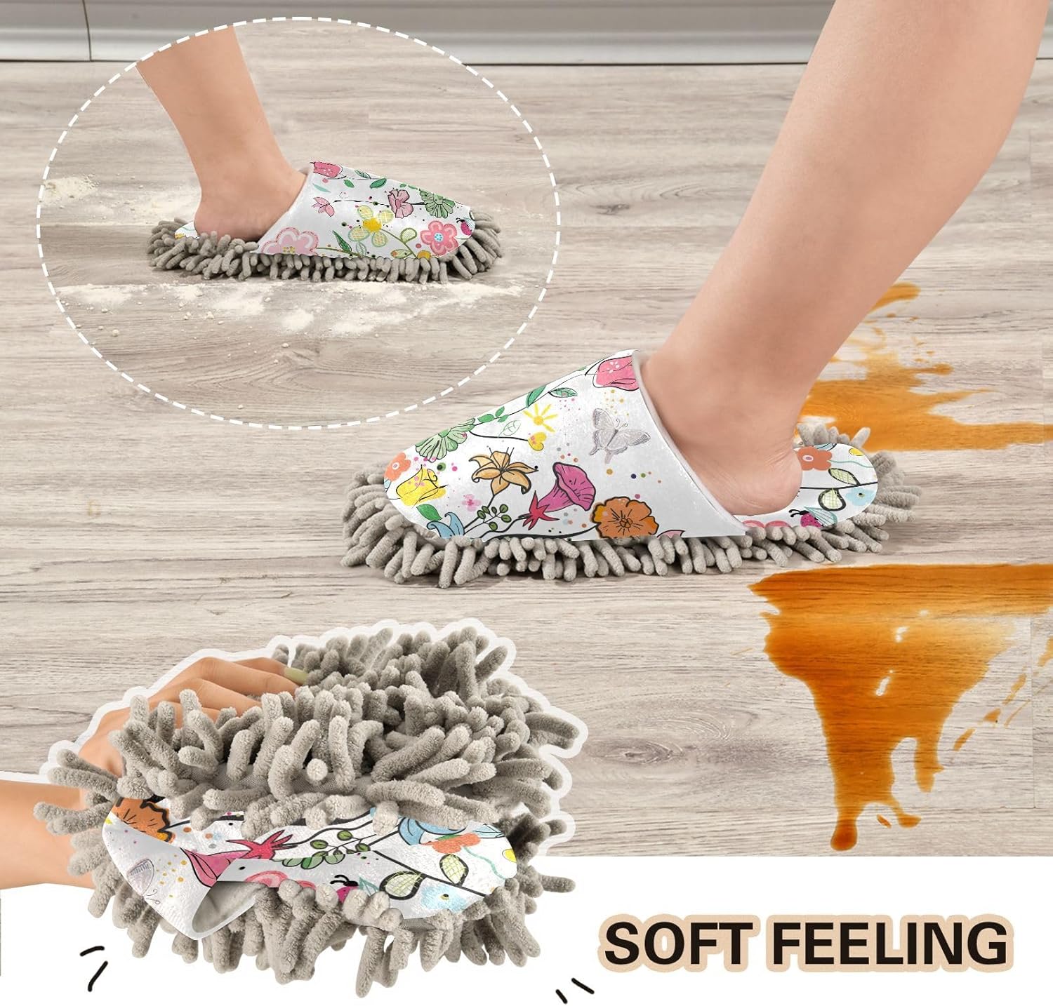 Kigai Microfiber Slippers for Women Men Size L