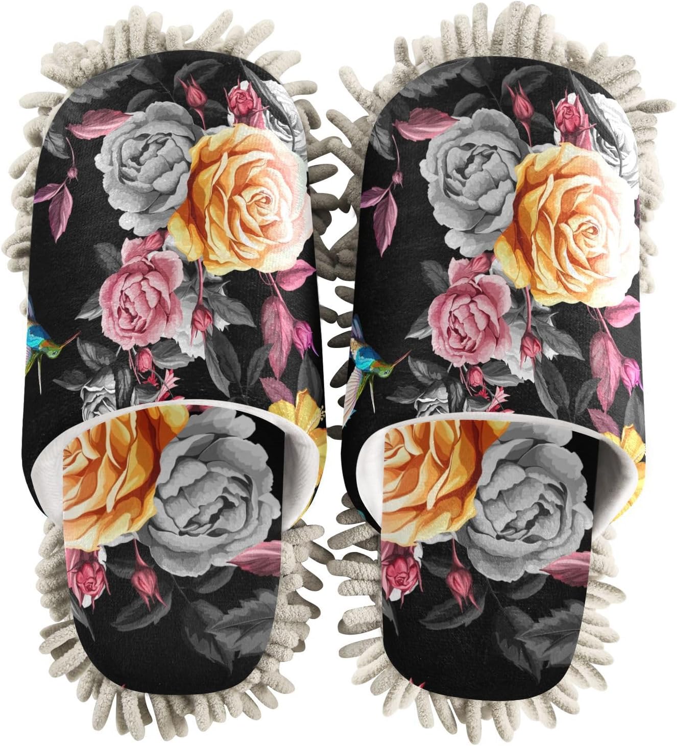 Sinestour Hummingbird Mop Slippers for Floor Cleaning 1