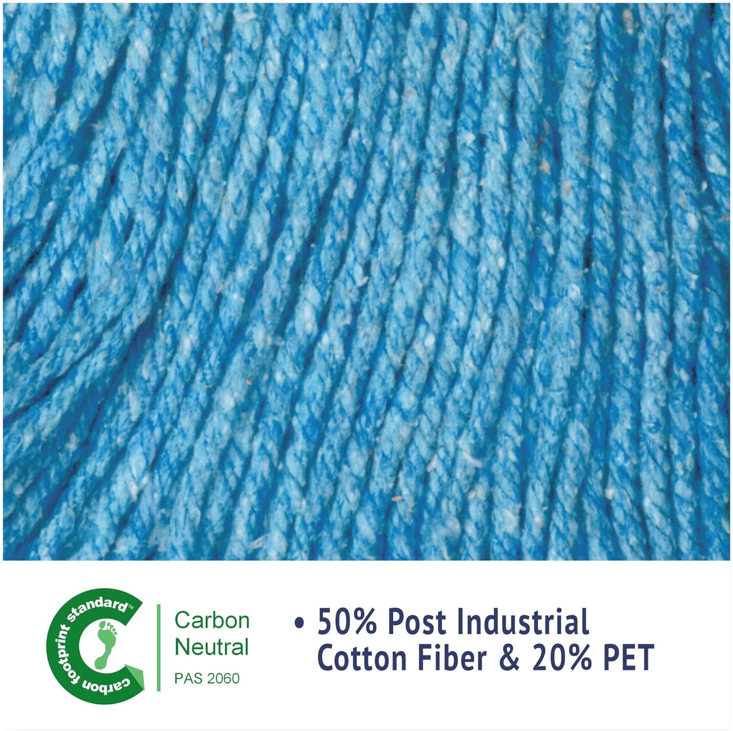Boardwalk BWK503BLEA 5 in Wet Mop Head - Large Blue