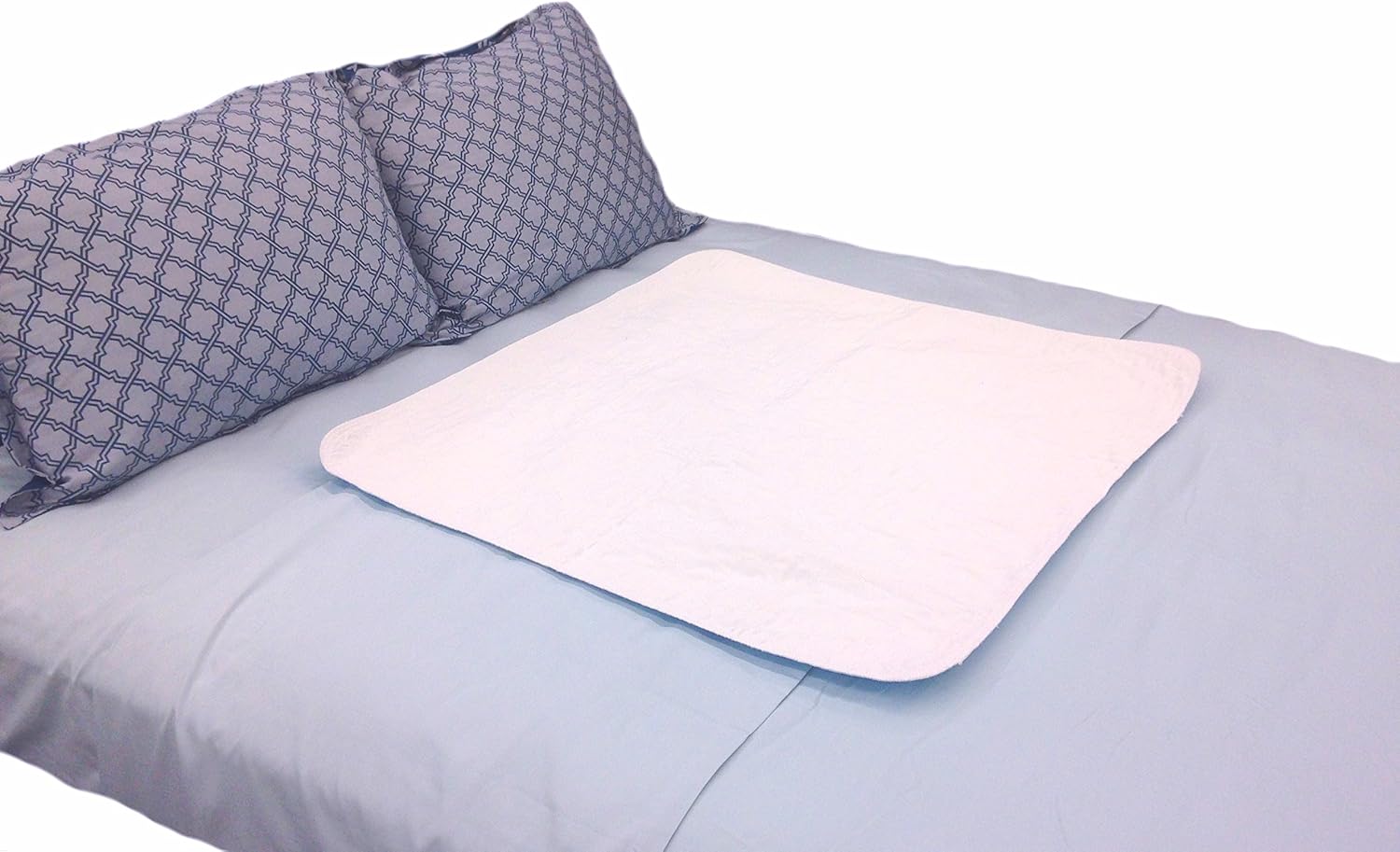Premium Soft Waterproof Bed Pad 34x36 Inch - 300 Washes Reusable Incontinence Protection