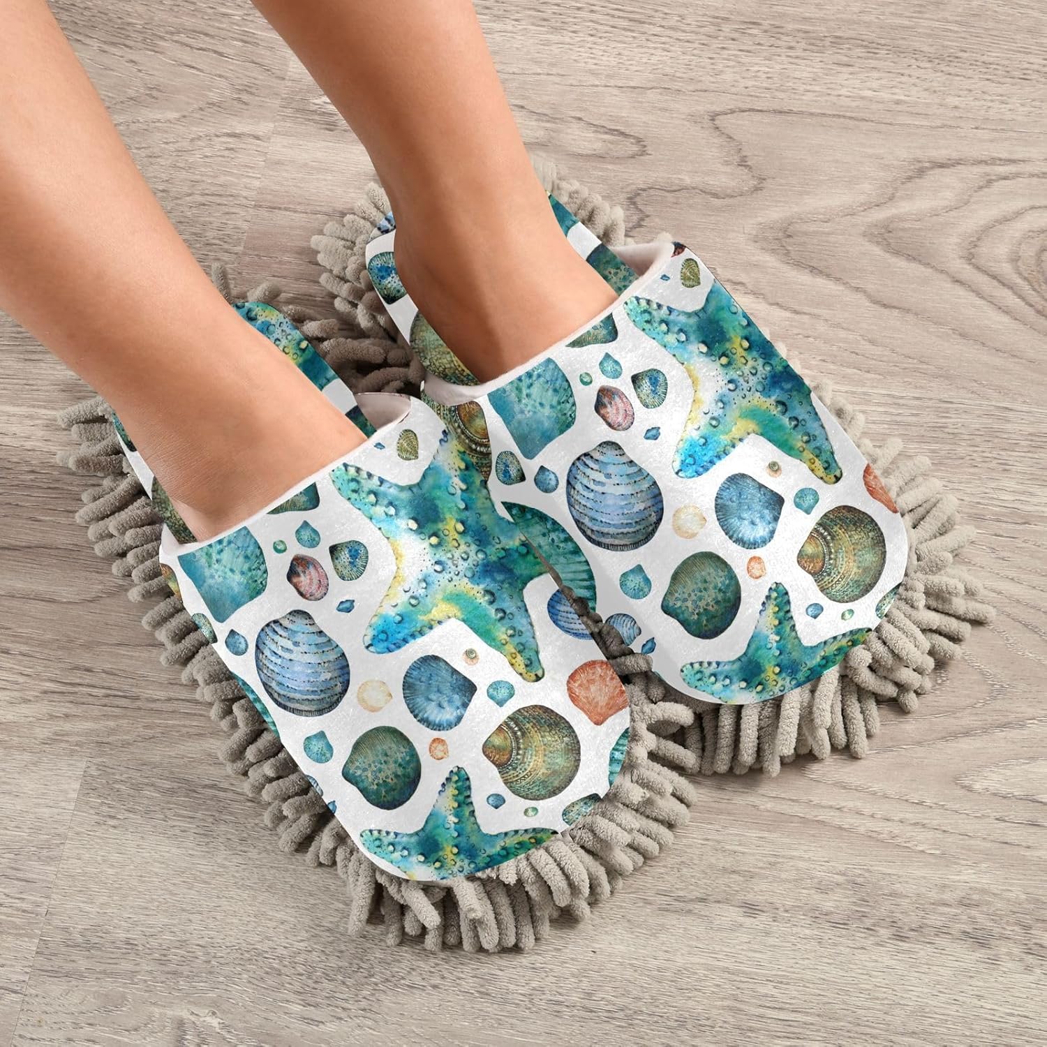 Sinestour Microfiber Mop Slippers for Floor Cleaning