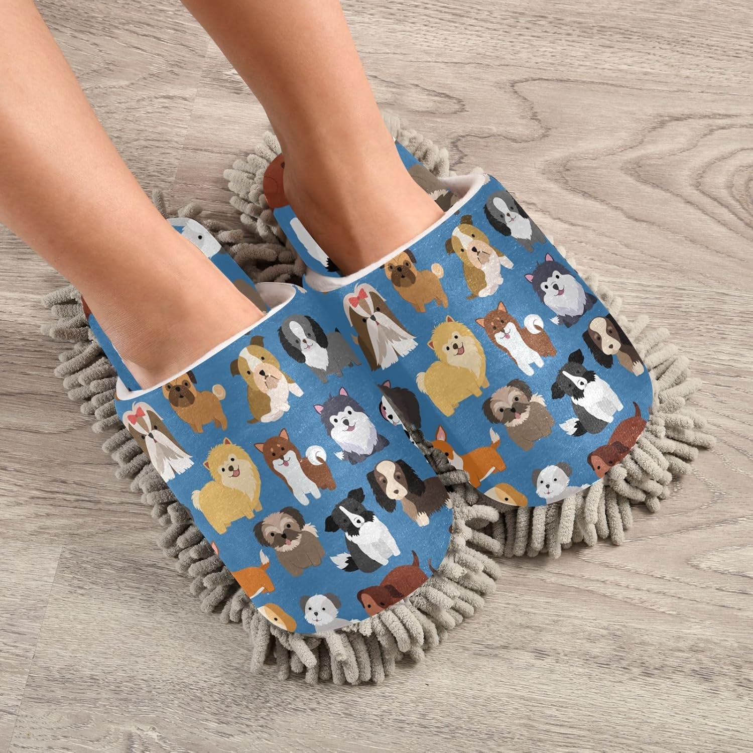 Sinestour Mop Slippers for Easy Floor Cleaning