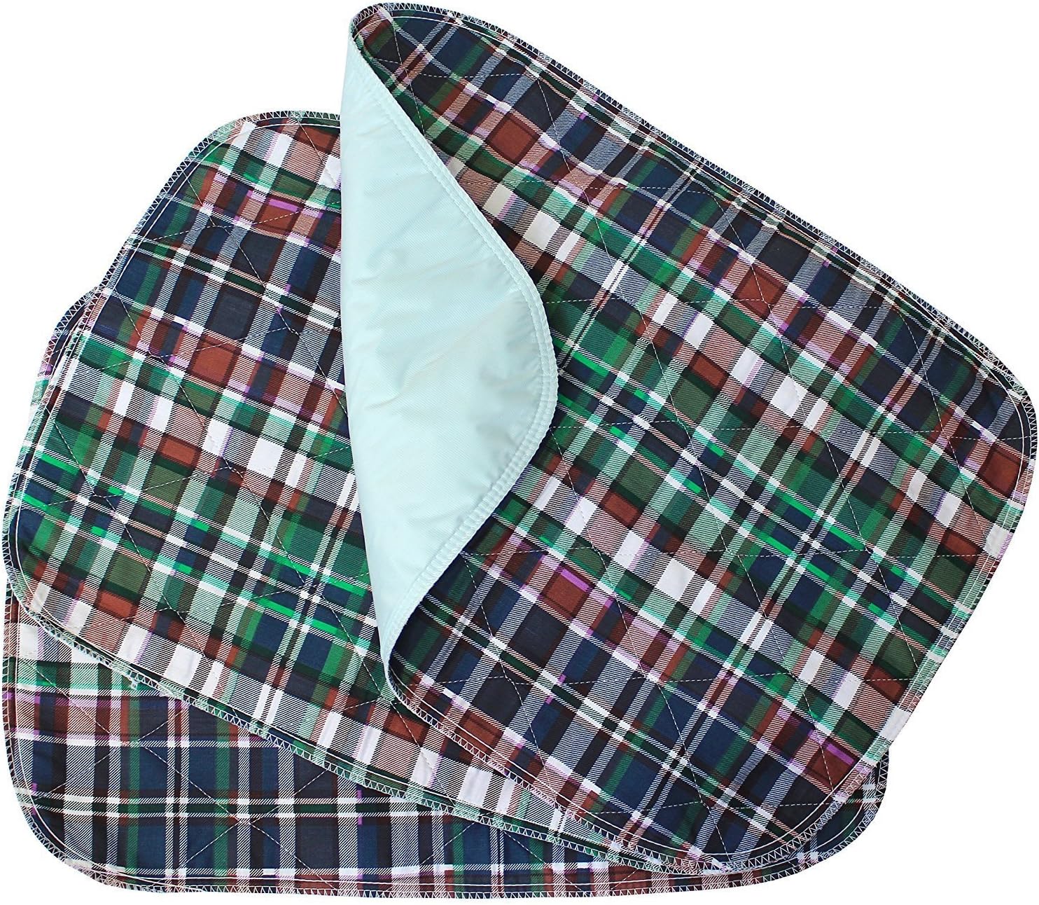 3 Pack Plaid Reusable Underpads 18x24 for Incontinence Protection