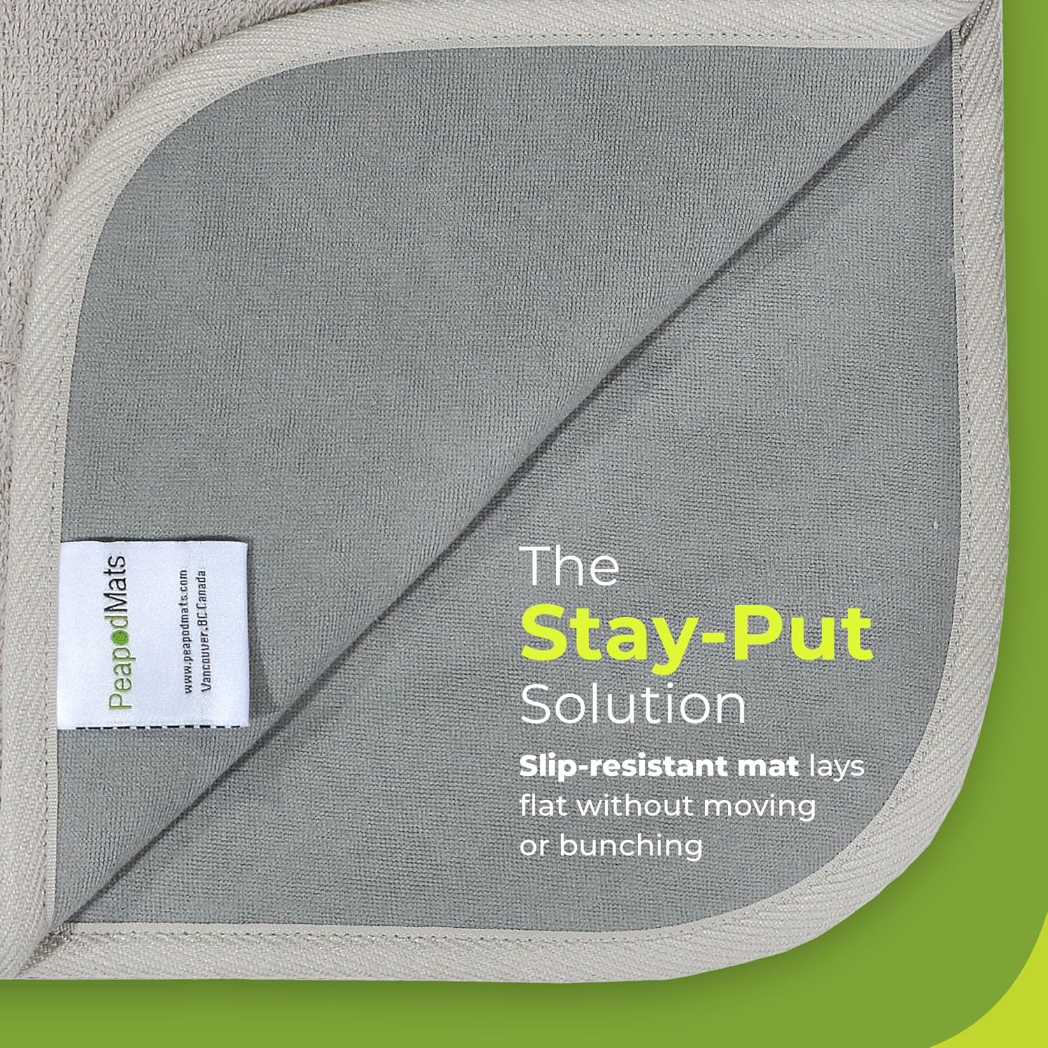 PeapodMats Waterproof Bed Mat - Reusable Underpad for Kids and Adults