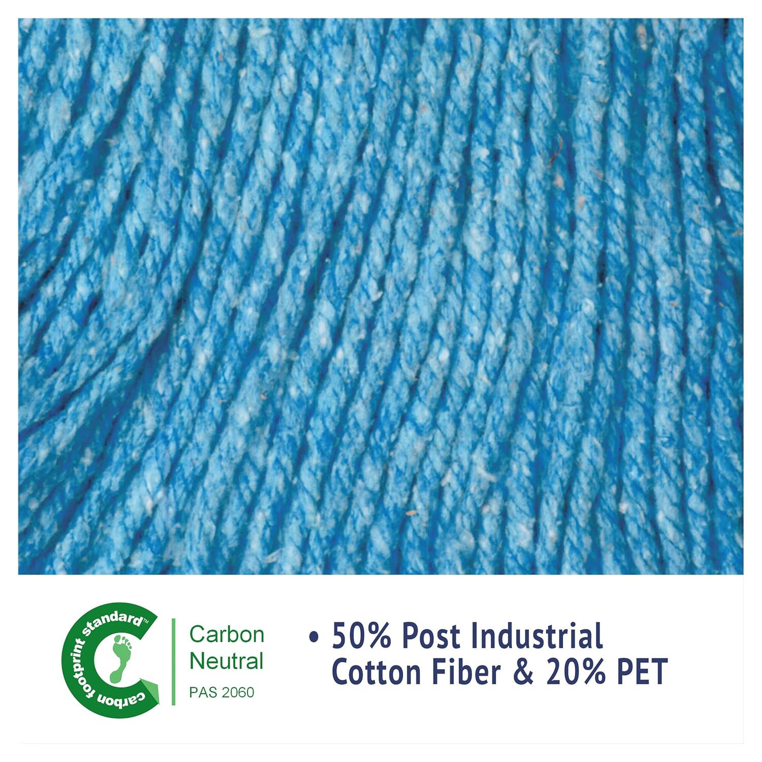 Boardwalk BWK503BLCT Super Loop Wet Mop Head Blue Case of 12