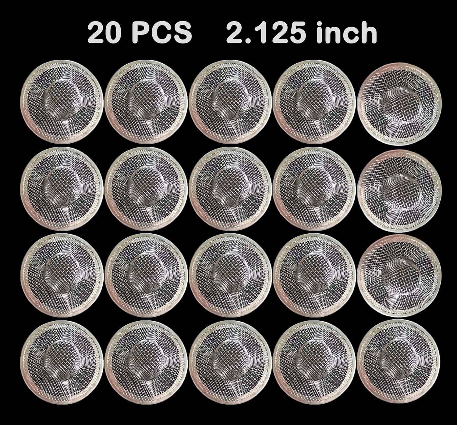 20Pcs Small Drain Mesh Basket for Bathroom Sink